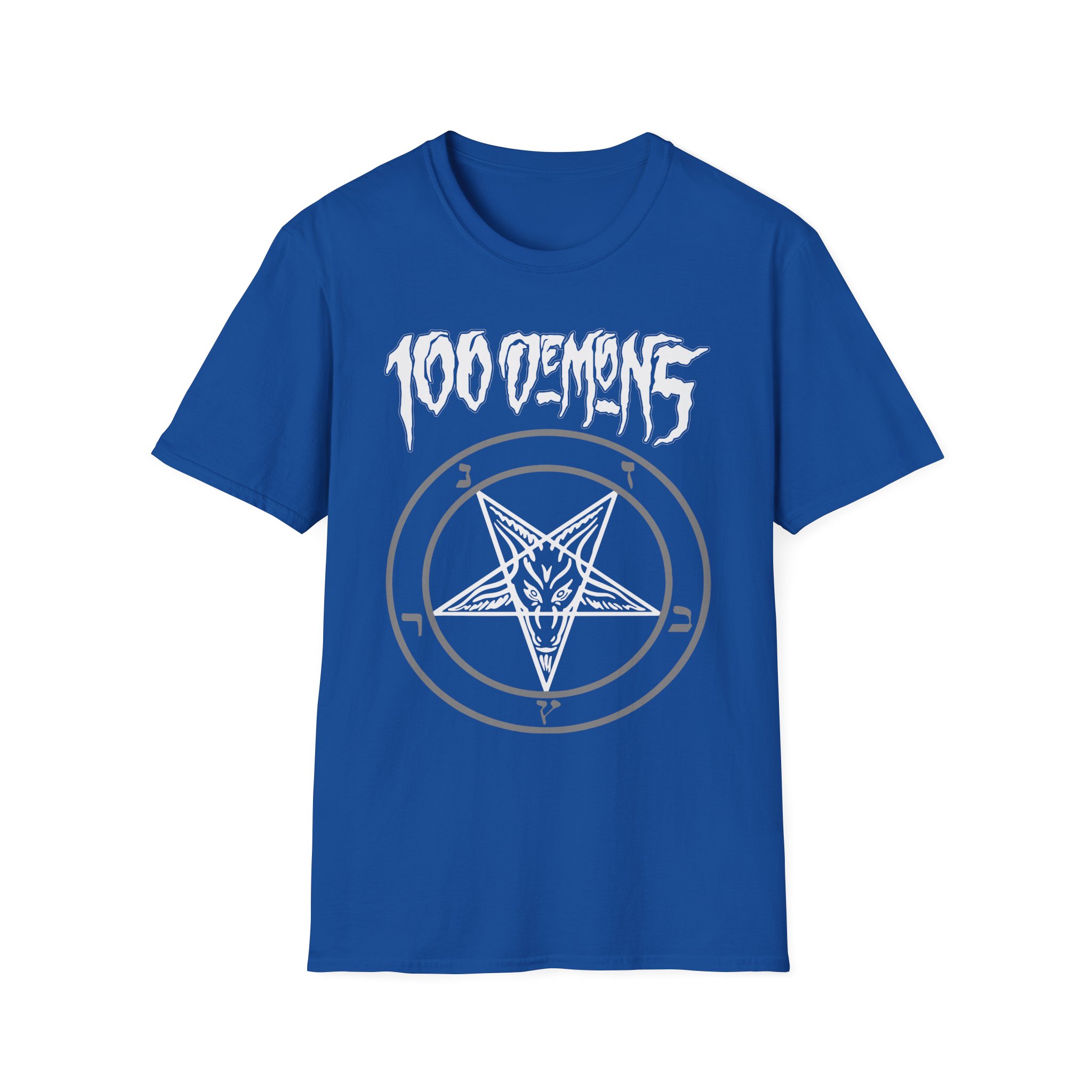100 Demons Pentagram Unisex Softstyle T-Shirt