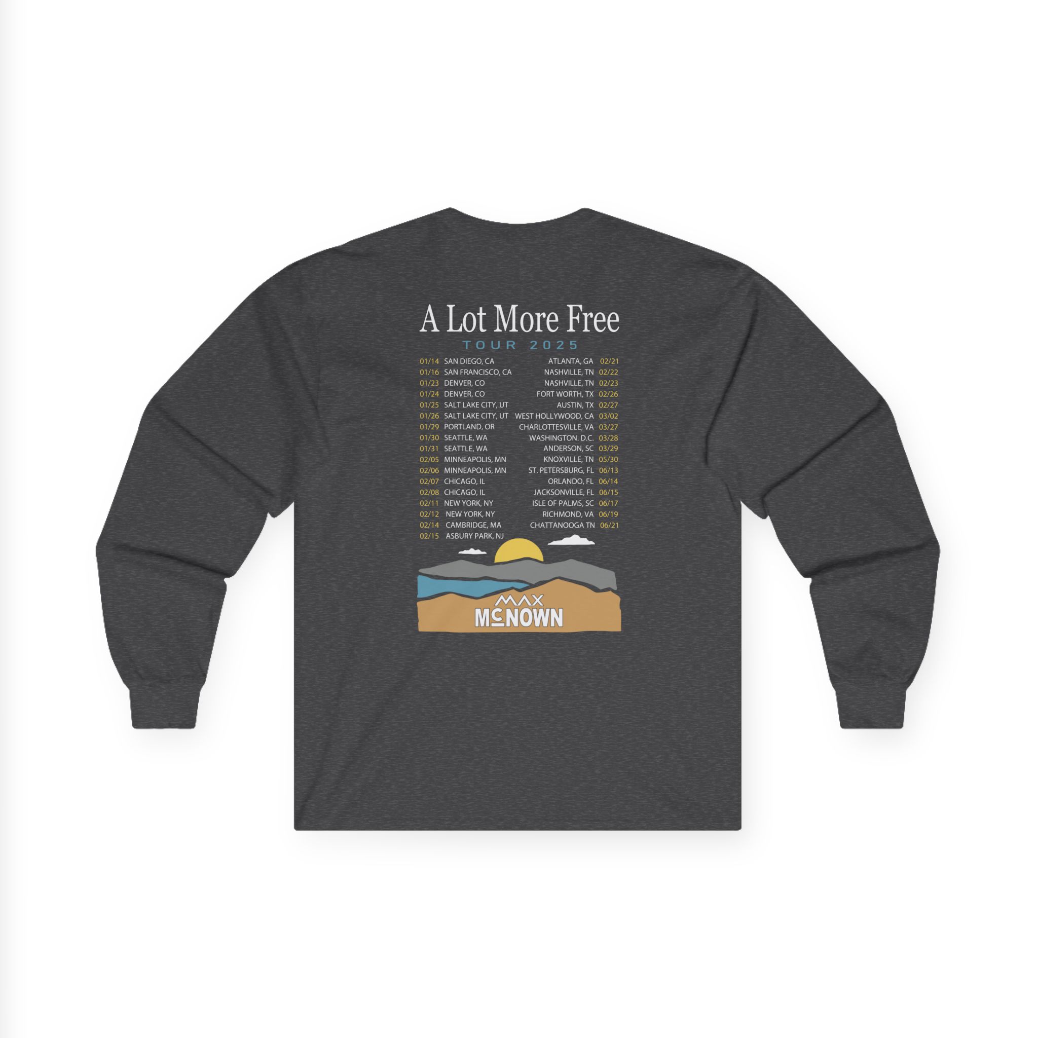 Max Mcnown US Tour Unisex Ultra Cotton Long Sleeve Tee