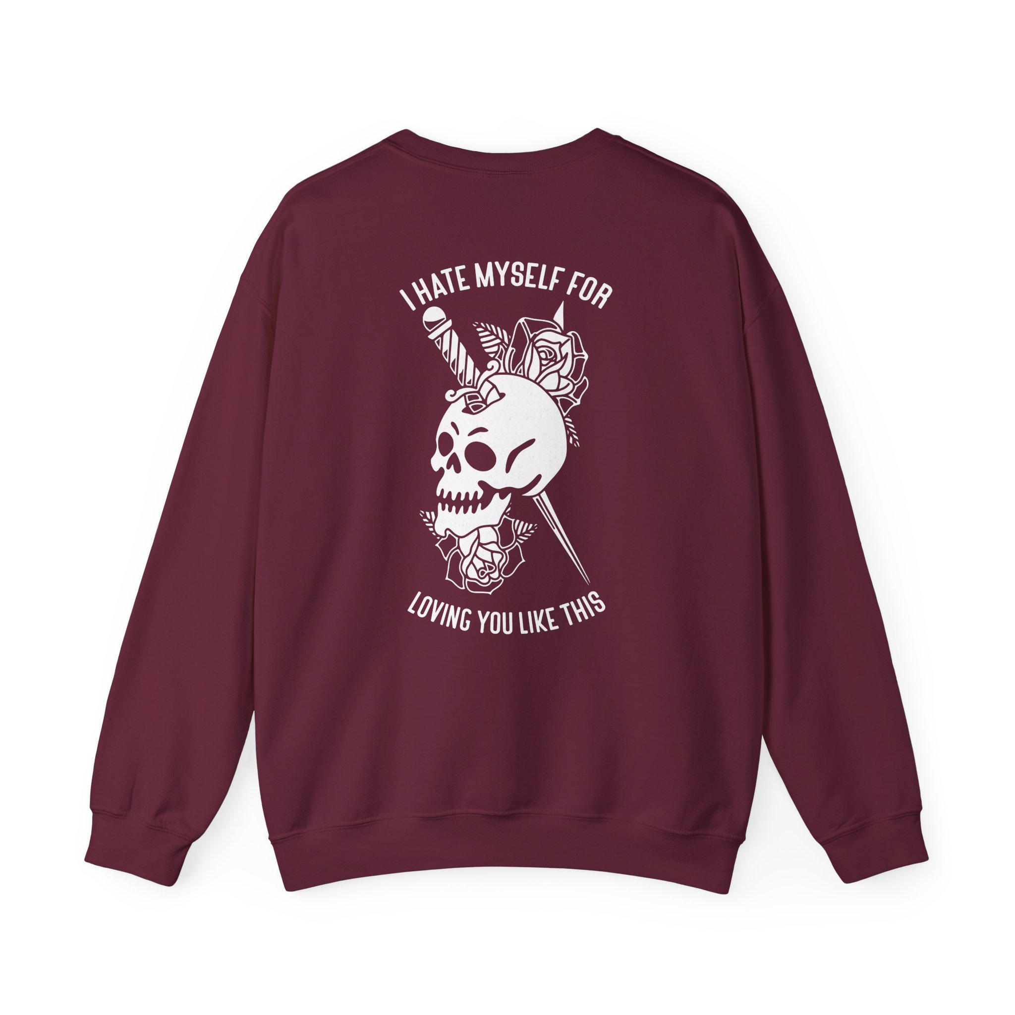 Bayside Dagger Skull Unisex Heavy Blendâ„¢ Crewneck Sweatshirt