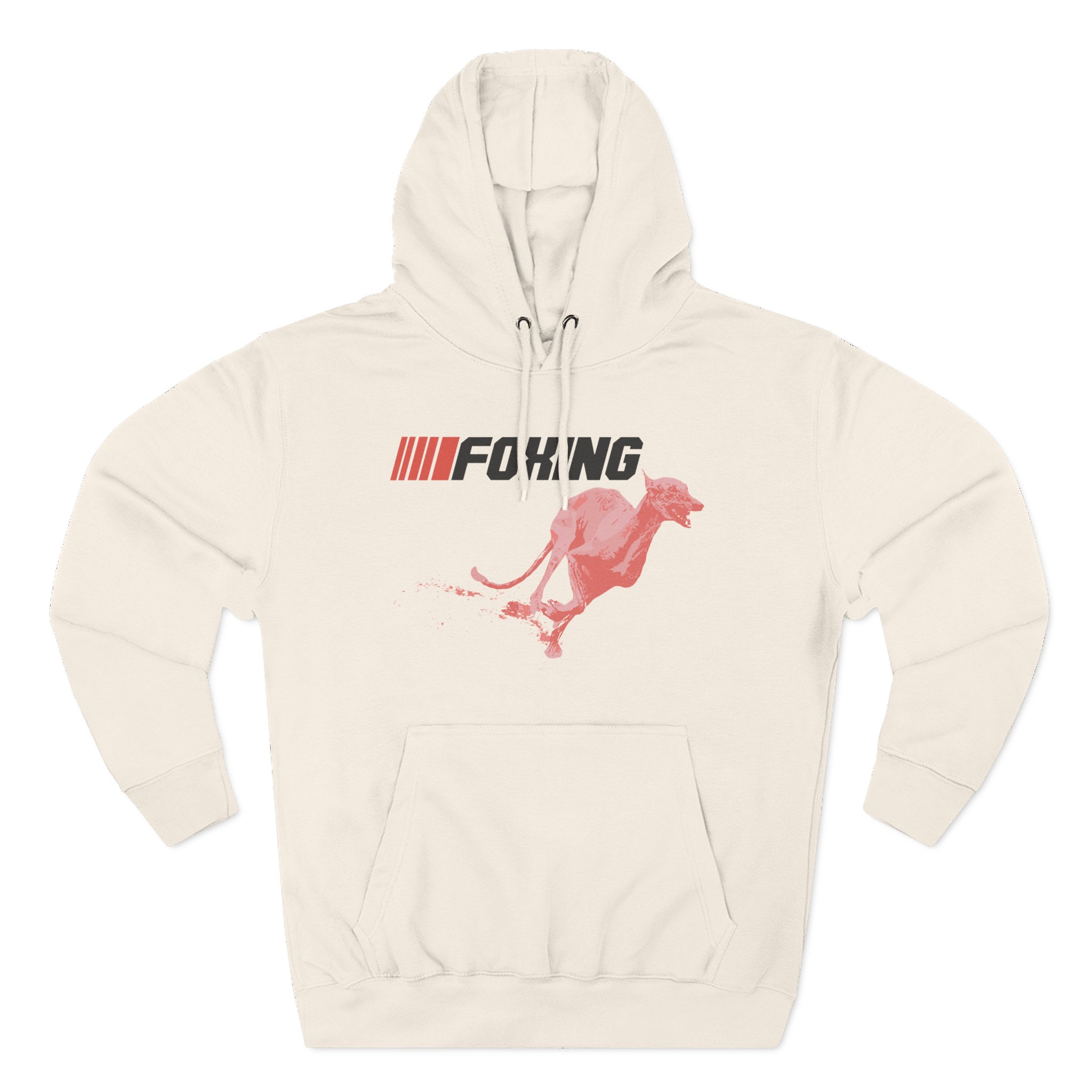 Foxing Greyhound Three-Panel Fleece Hoodie
