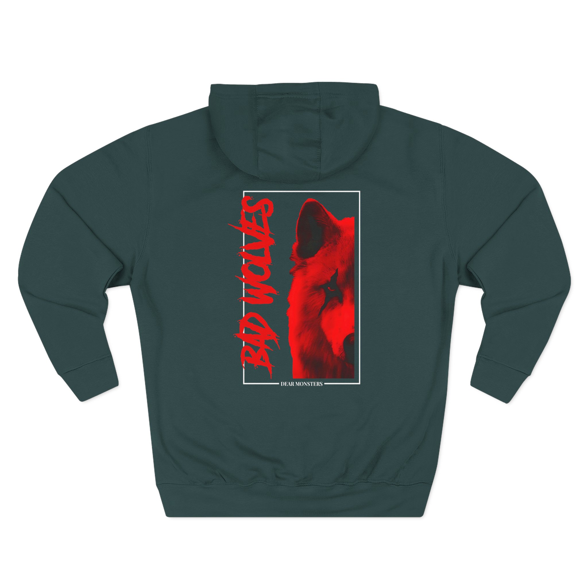 Bad Wolves Dear Monsters Album Three-Panel Fleece Hoodie