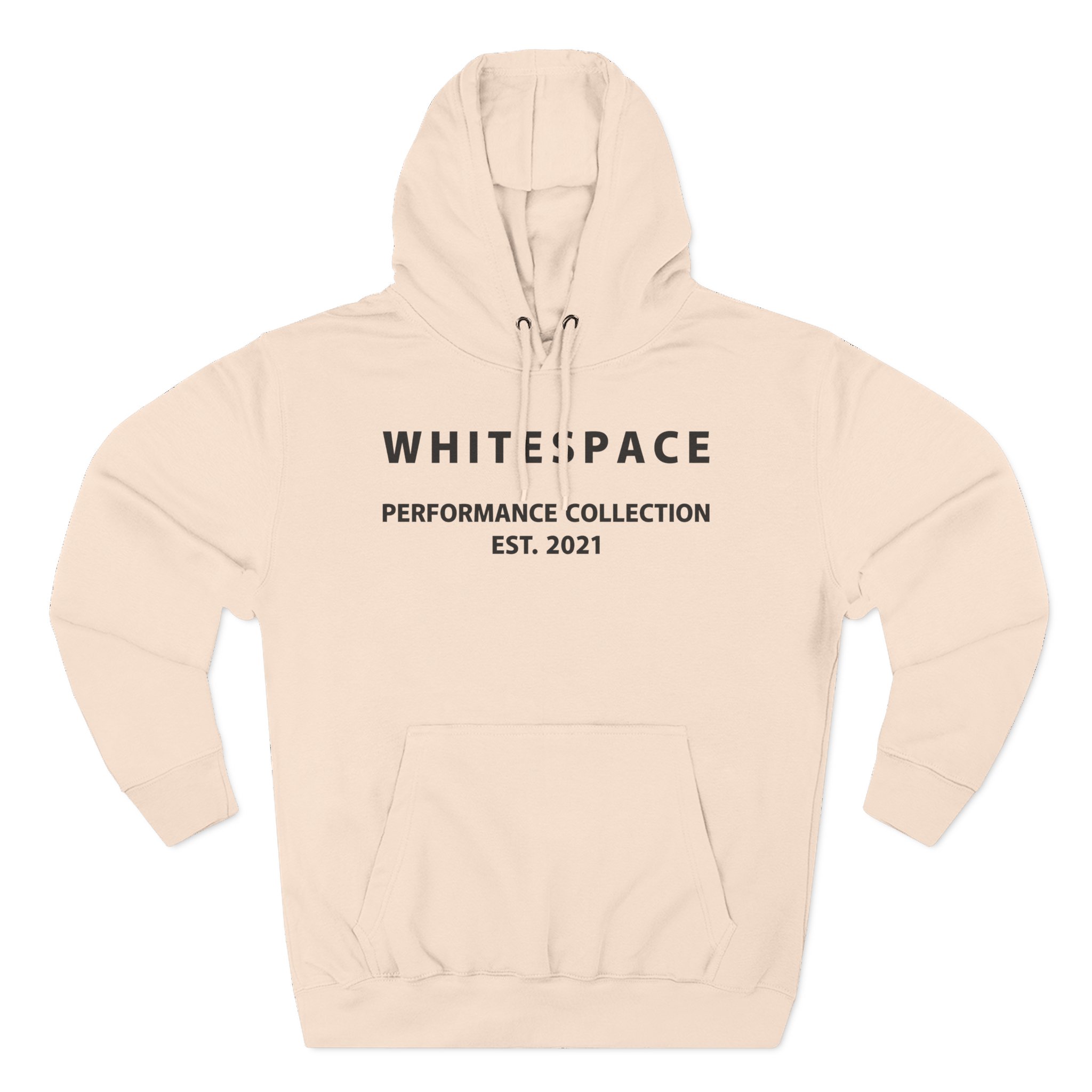 Nina Dobrev Whitepace 3d Logo Three-Panel Fleece Hoodie
