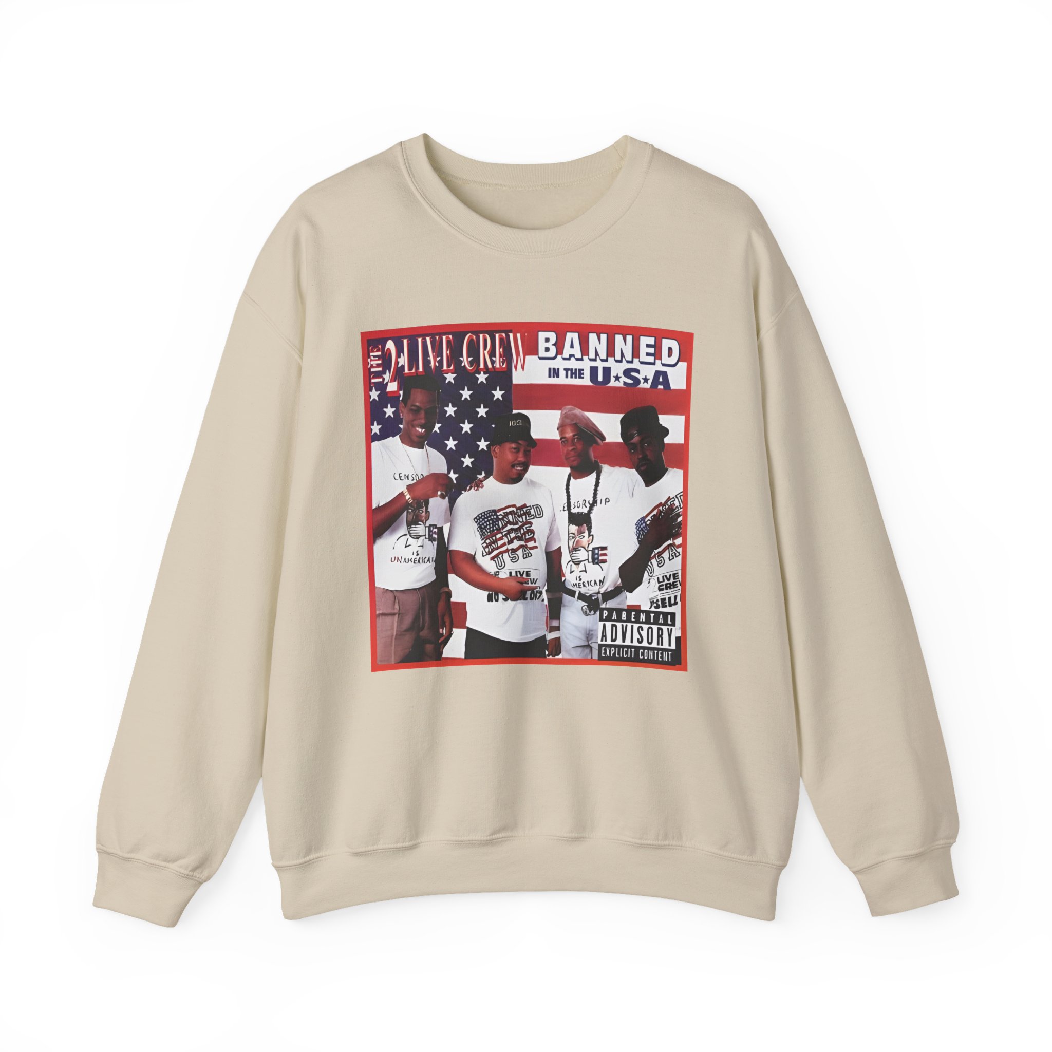 2 Live Crew Banned in the Usa Unisex Heavy Blendâ„¢ Crewneck Sweatshirt
