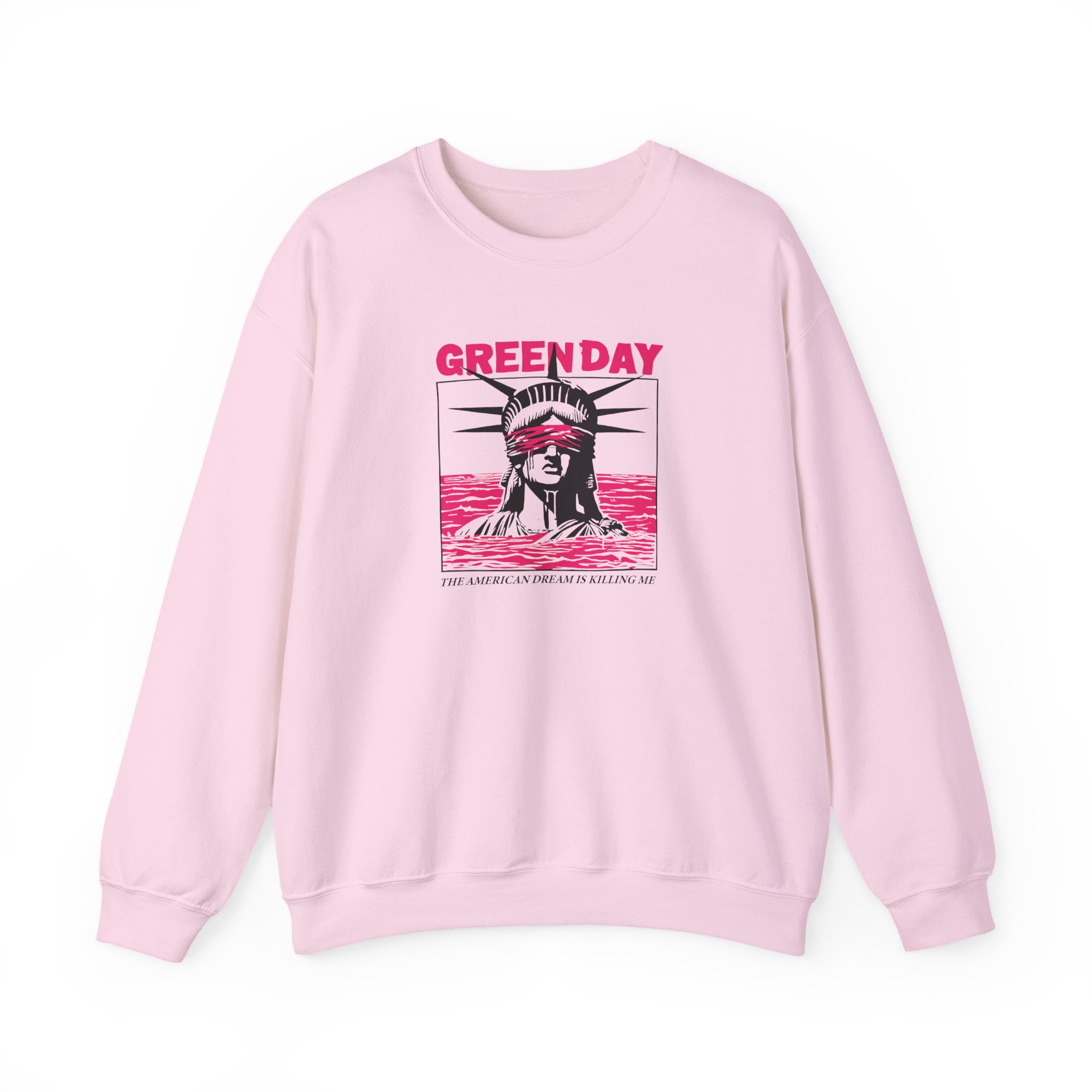 Green Day Lady Liberty Unisex Heavy Blendâ„¢ Crewneck Sweatshirt
