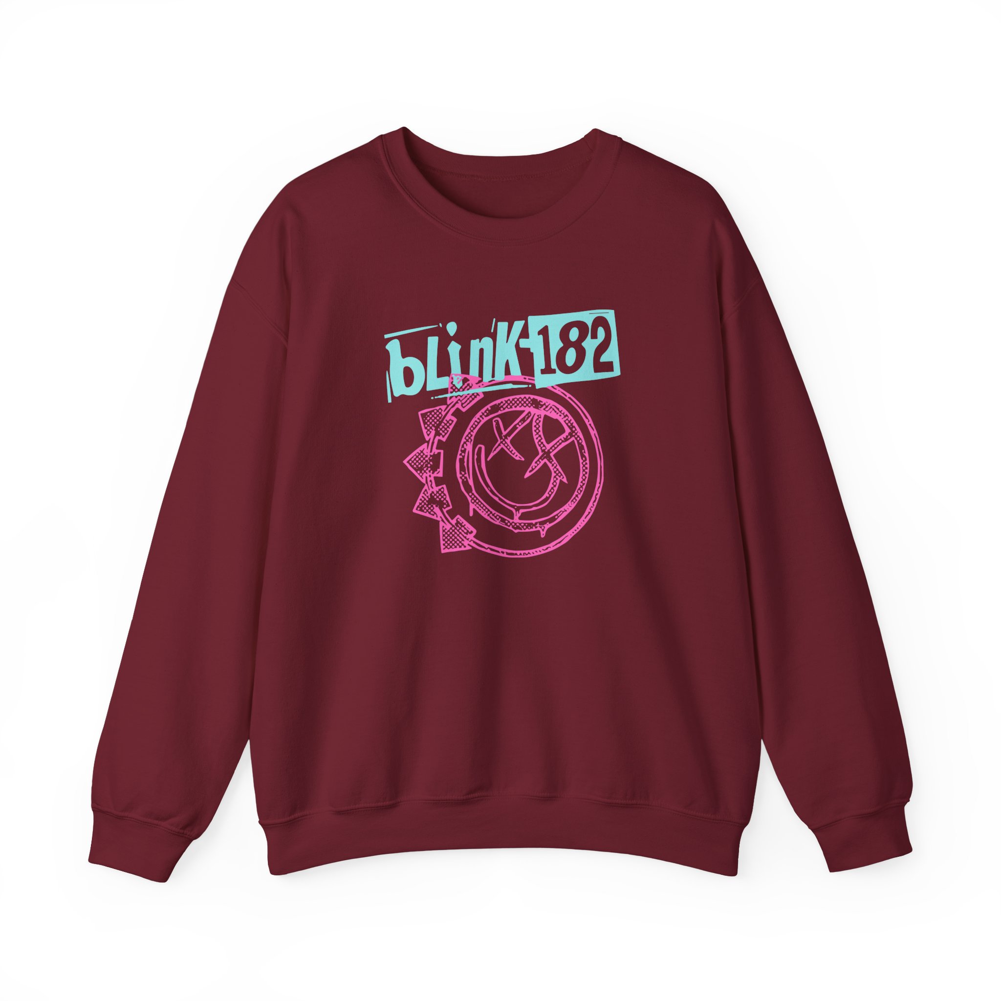 Blink 182 Smiley Crop Unisex Heavy Blendâ„¢ Crewneck Sweatshirt