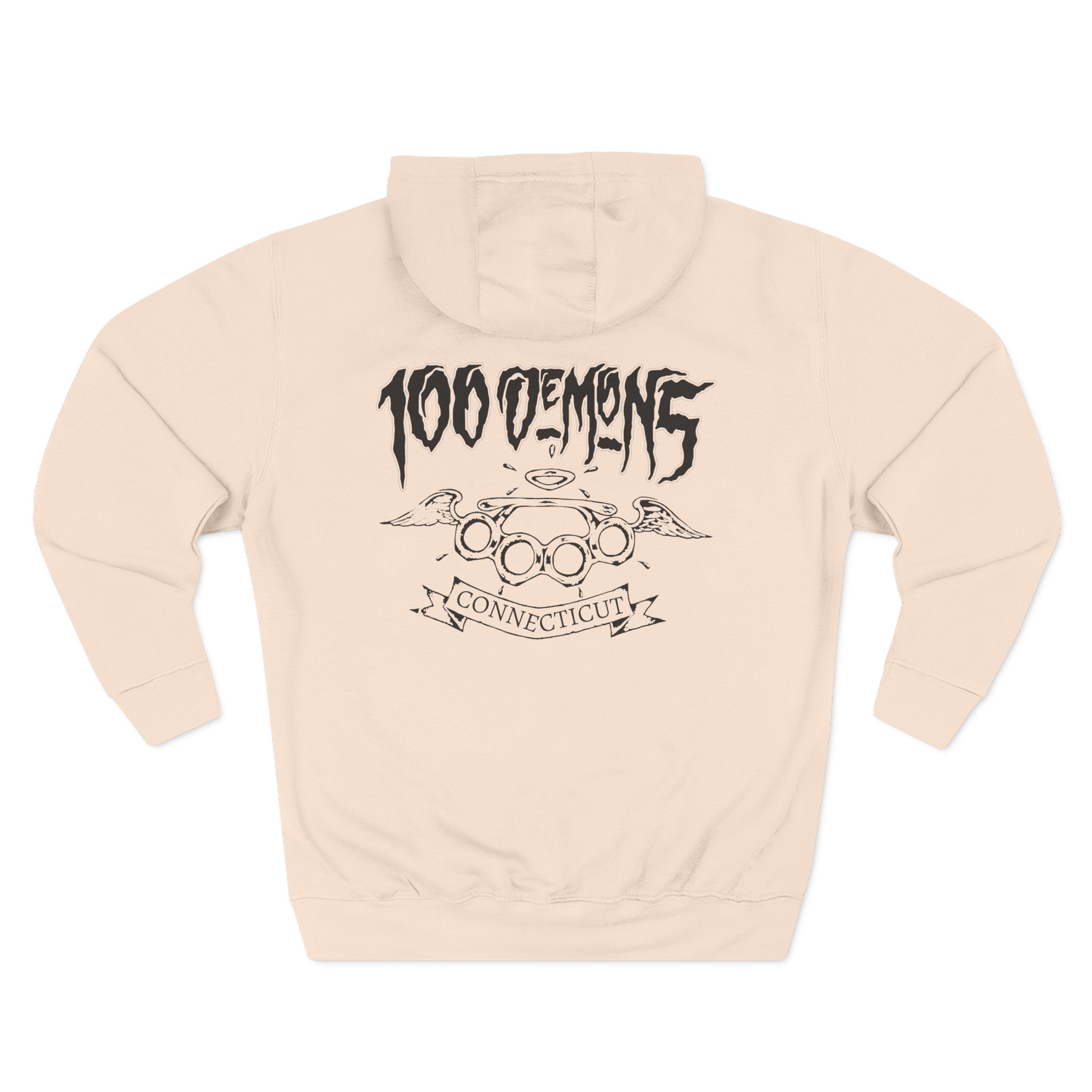 100 Demons Connecticut Hardcore Three-Panel Fleece Hoodie