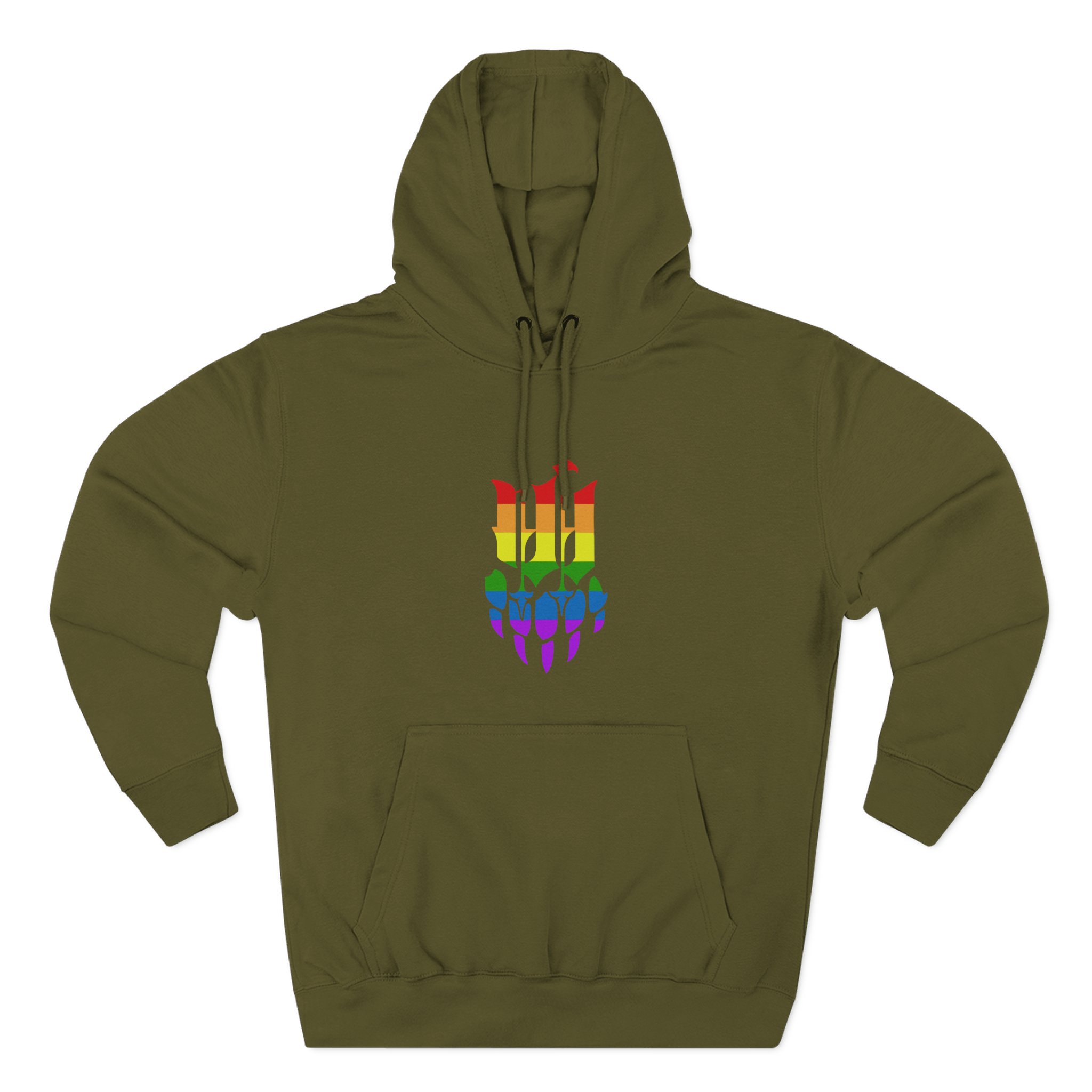 Iwrestledabearonce Three-Panel Fleece Hoodie