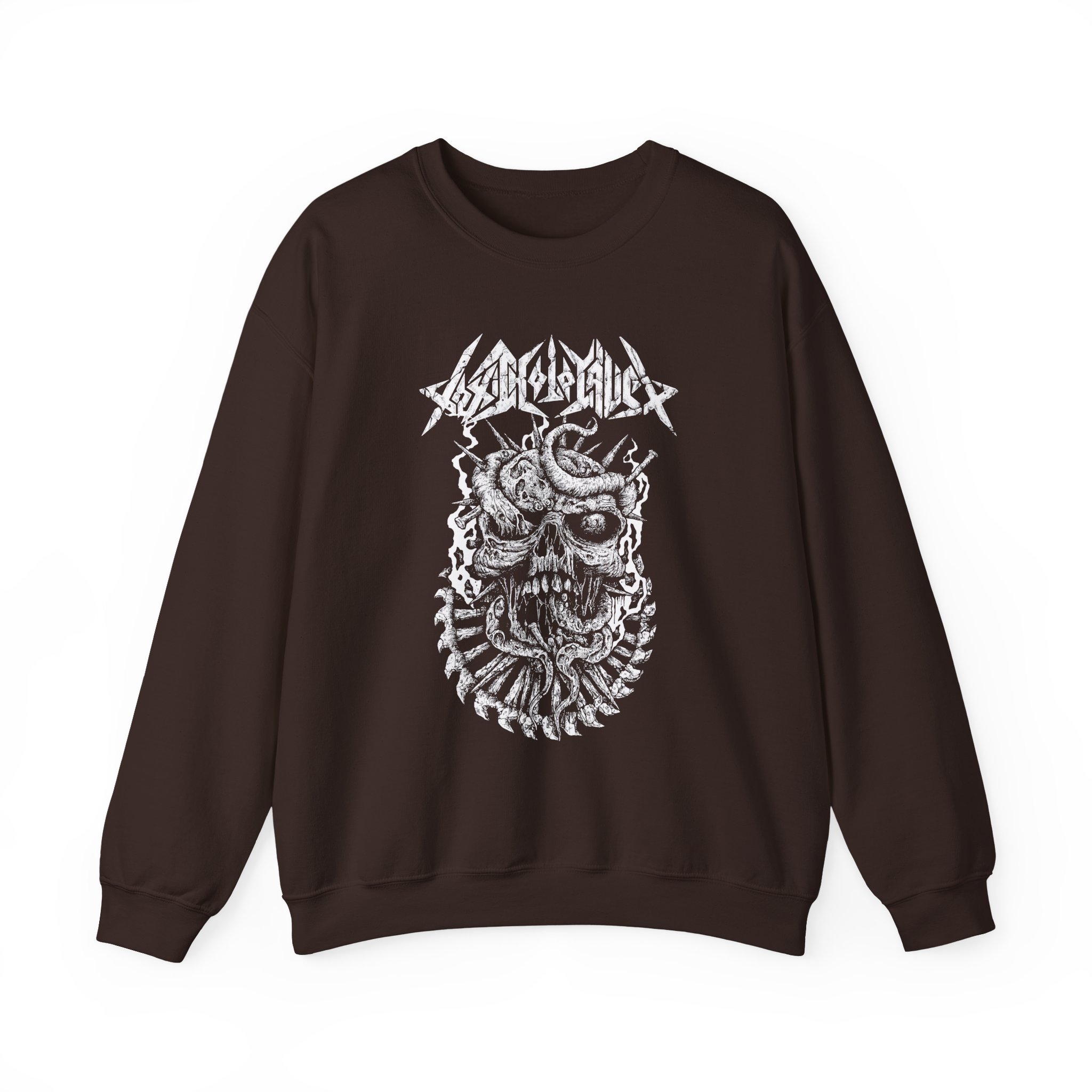 Toxic Holocaust Skull Unisex Heavy Blendâ„¢ Crewneck Sweatshirt