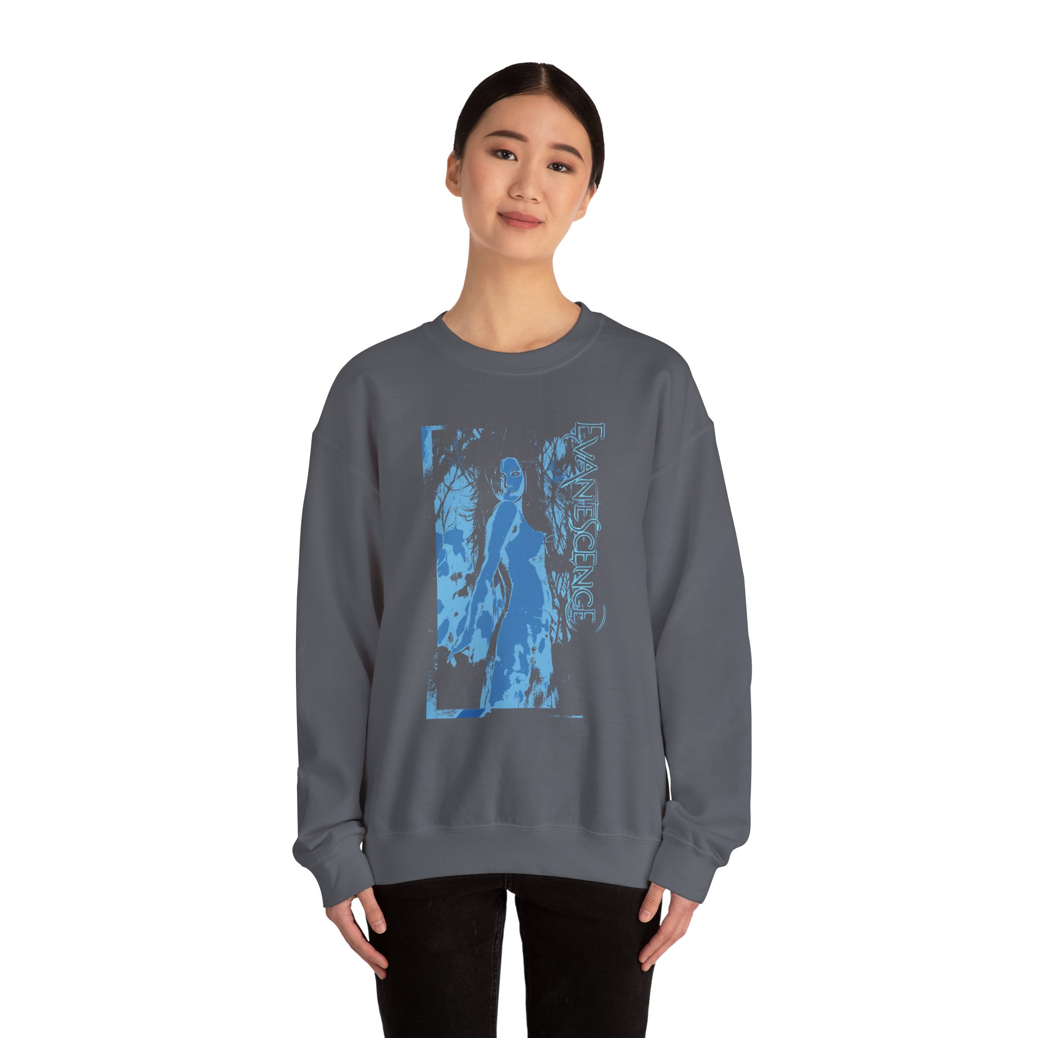 Evanescence Glitch Amy Unisex Heavy Blendâ„¢ Crewneck Sweatshirt