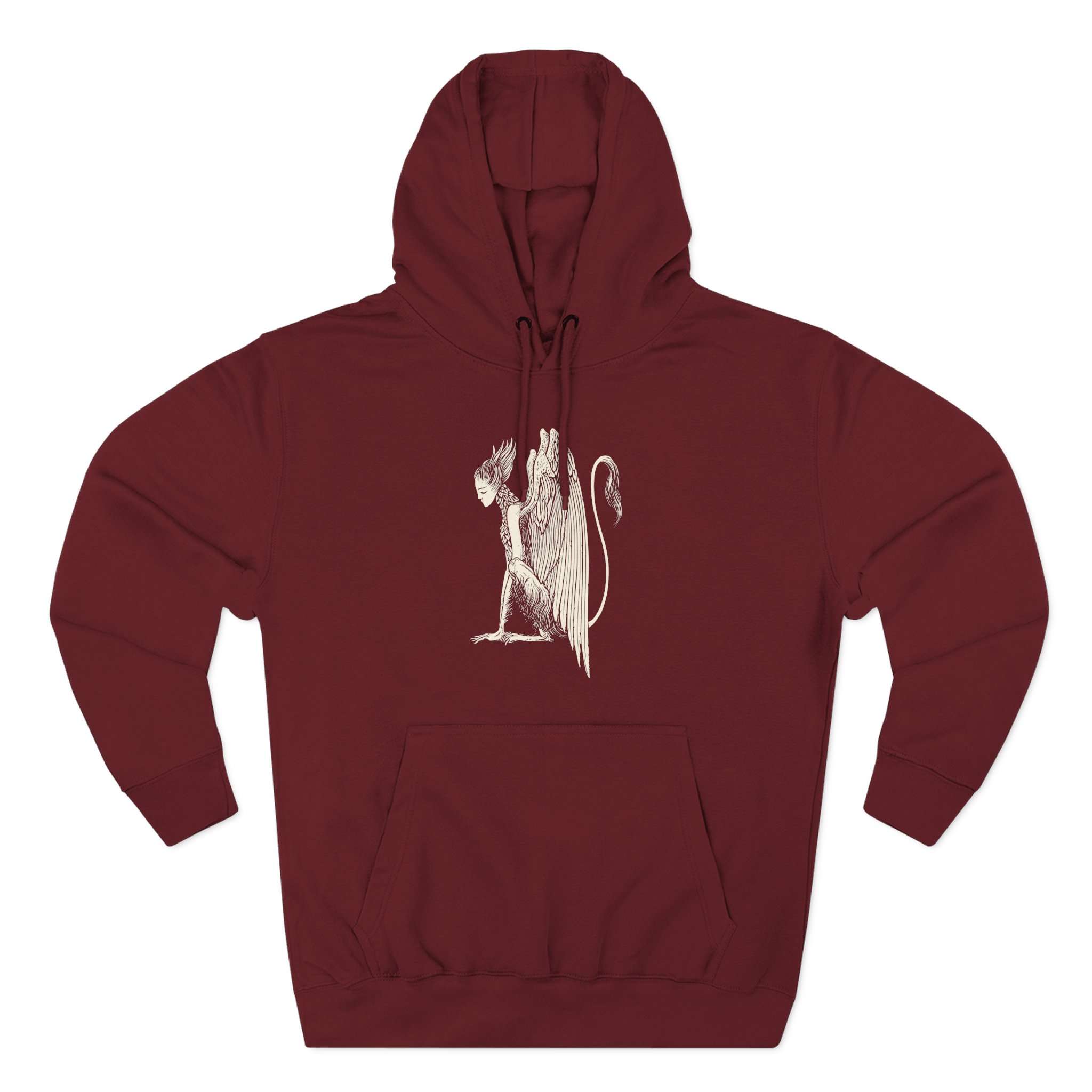Alcest Spiritual Instinct Back Logo Three-Panel Fleece Hoodie