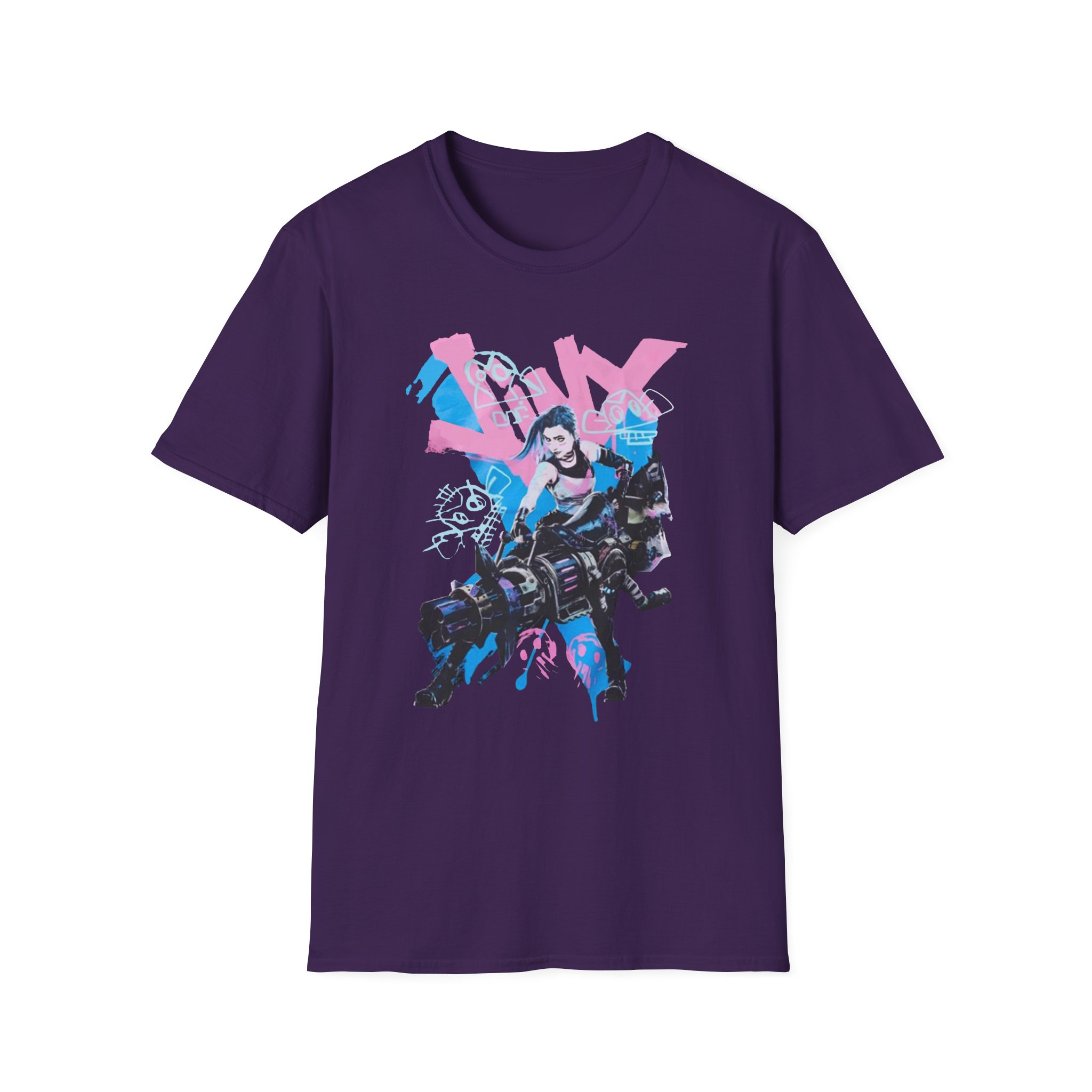 Jinx Arcane Graffiti Jumbo Unisex Softstyle T-Shirt