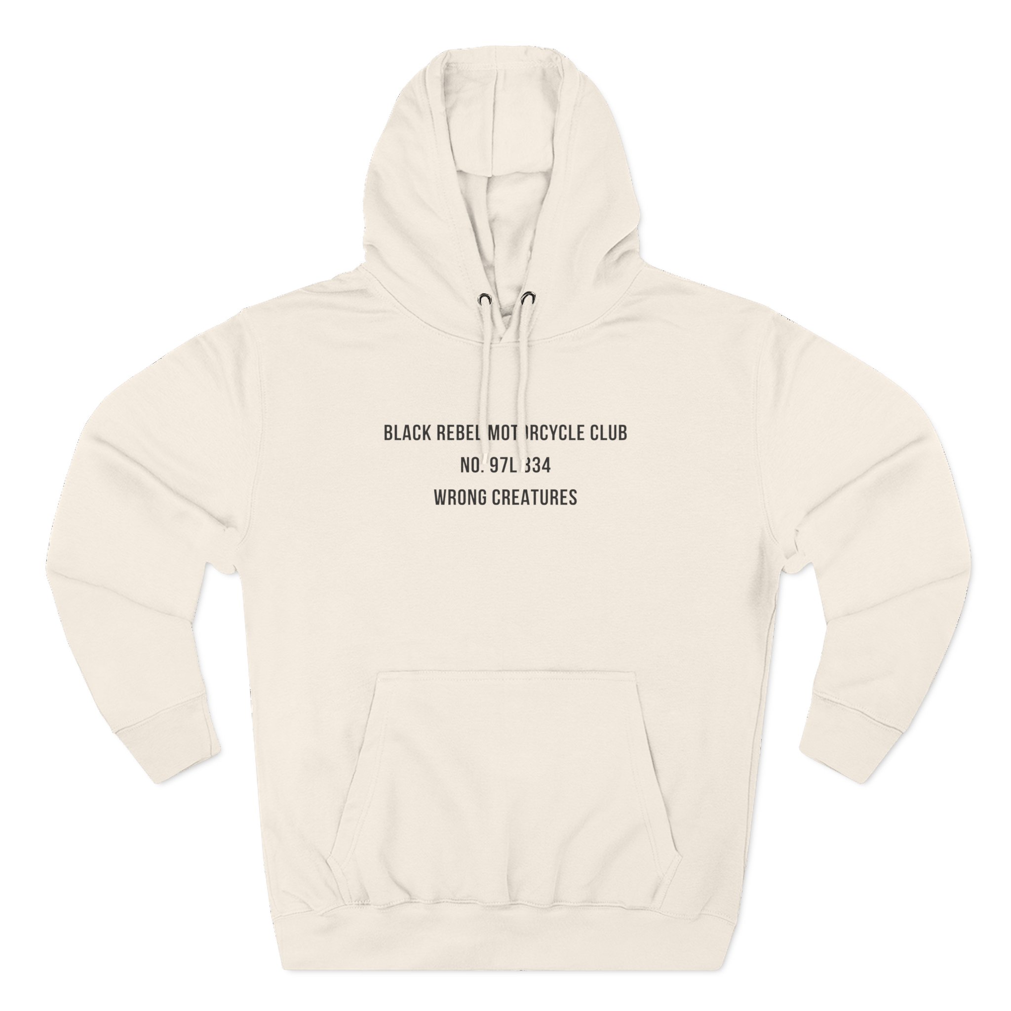 B.R.M.C.WRONG CREATURES Three-Panel Fleece Hoodie