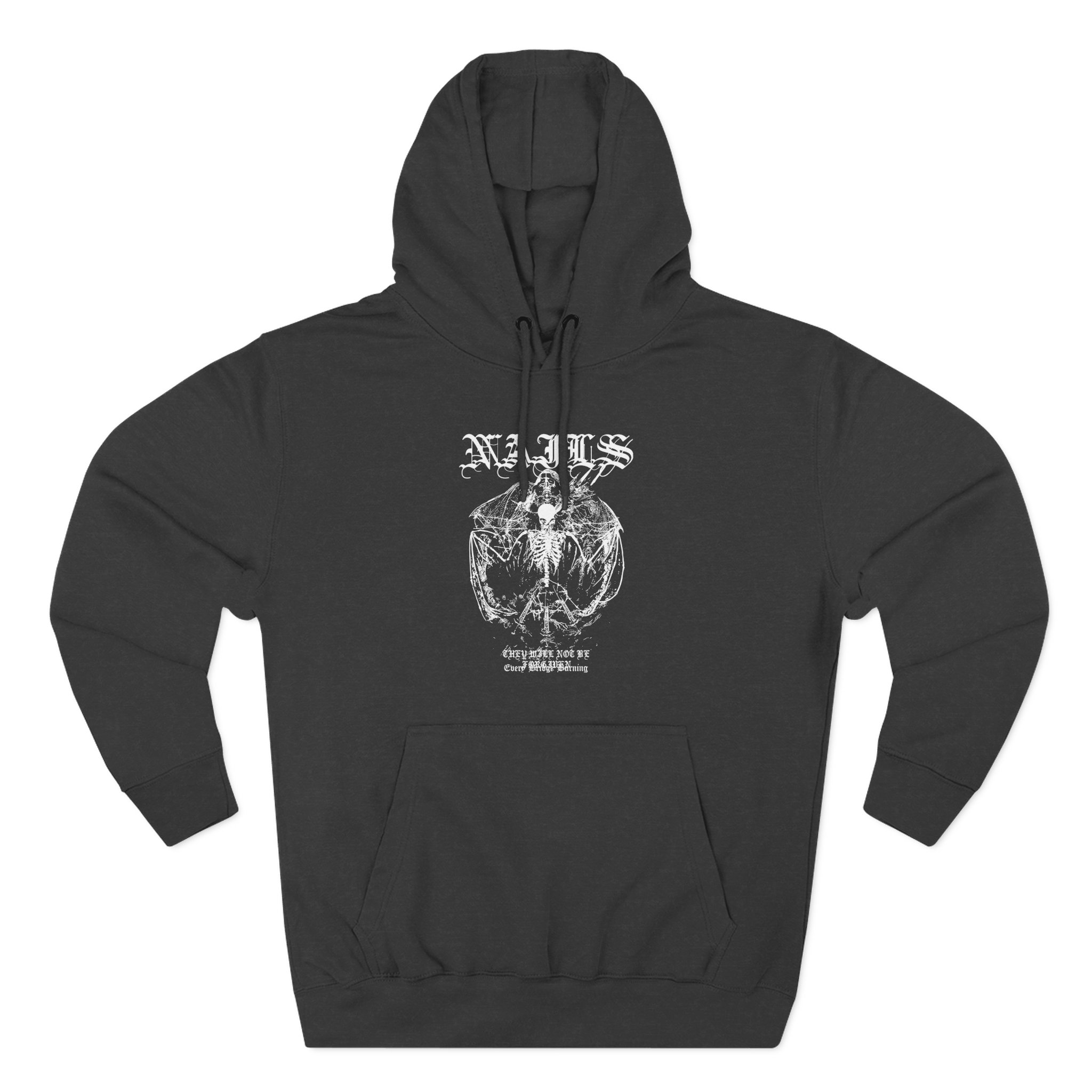 Nails Not Be Forgiven Three-Panel Fleece Hoodie