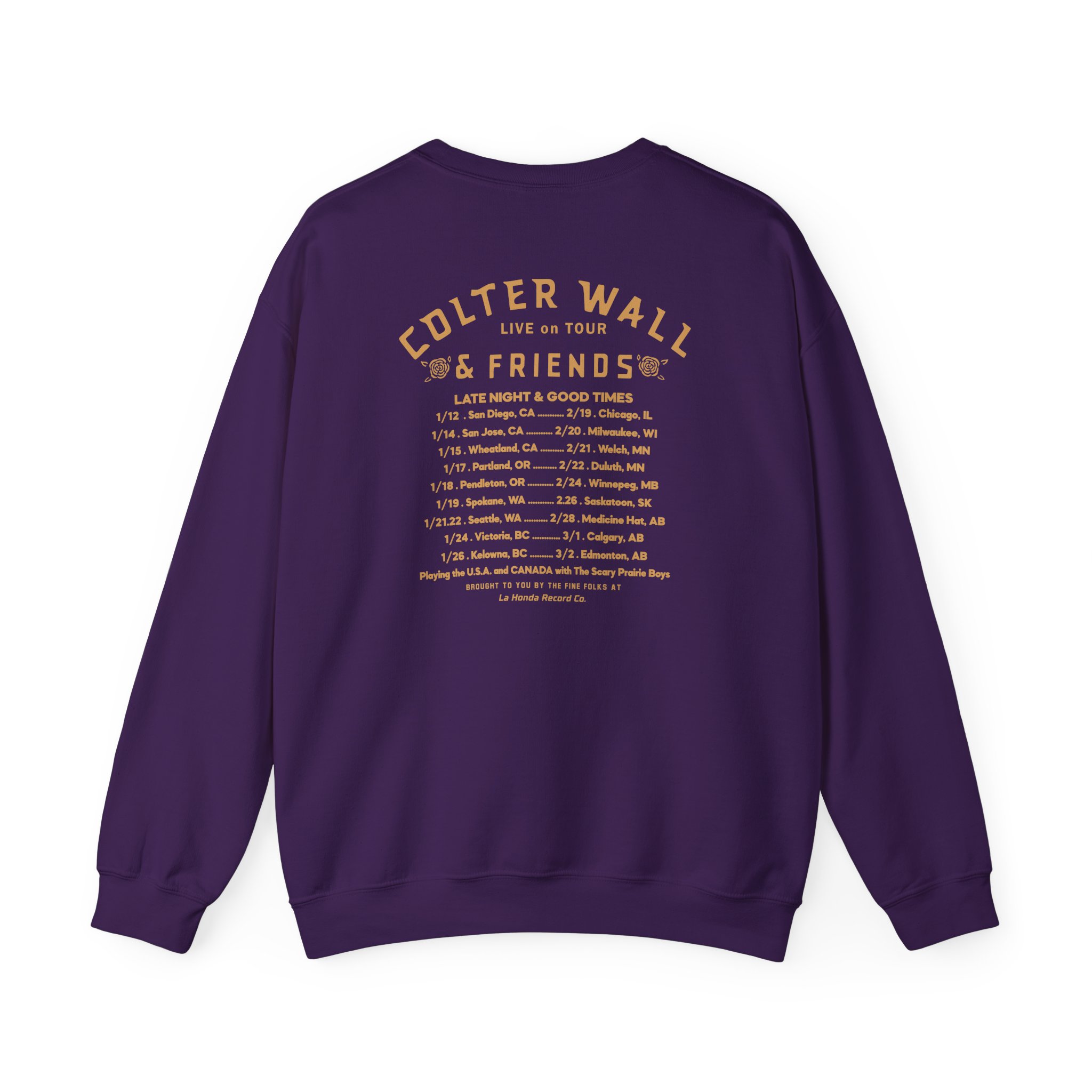 Colter Wall & Friends In Concert Unisex Heavy Blendâ„¢ Crewneck Sweatshirt
