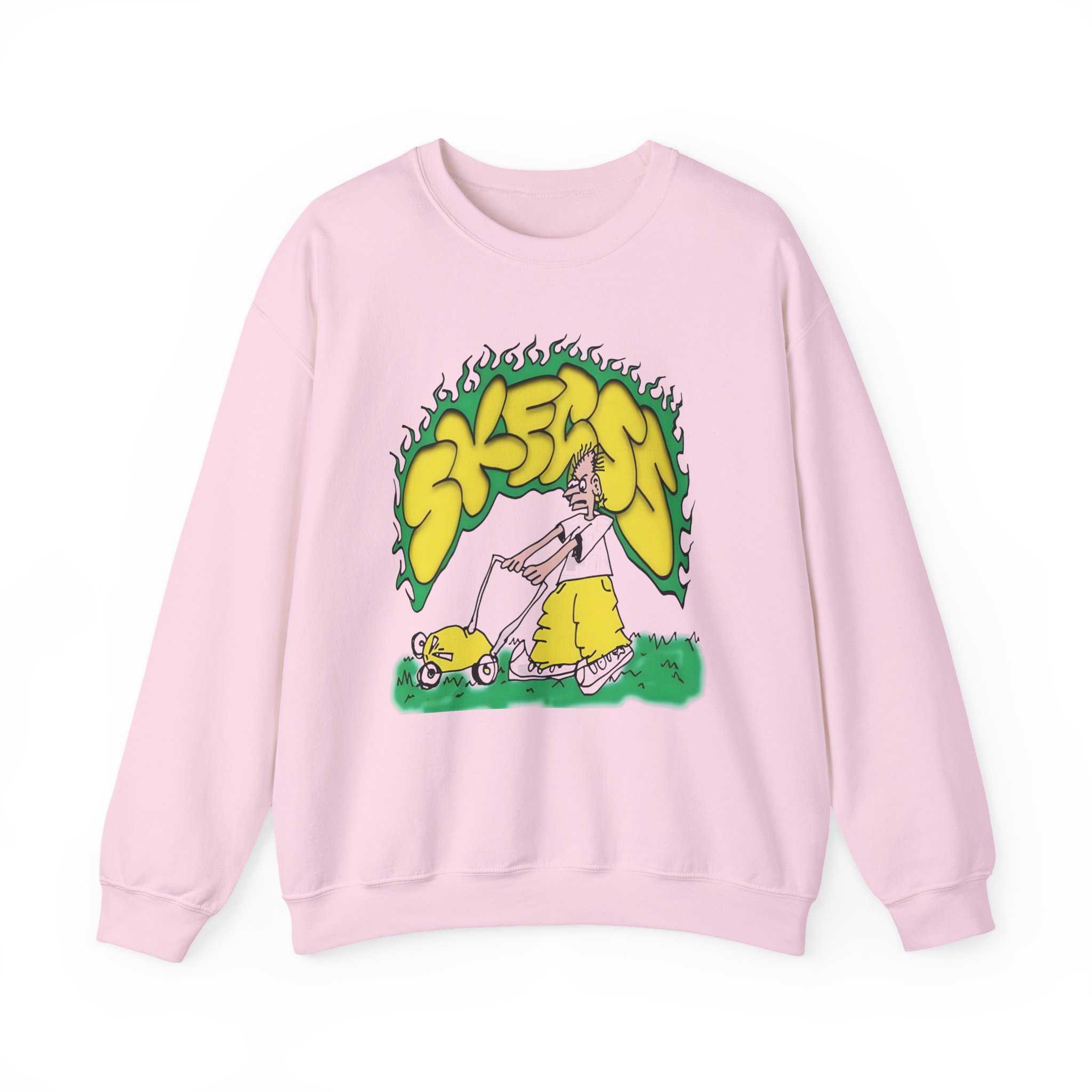 Skegss Lawn Mower Unisex Heavy Blendâ„¢ Crewneck Sweatshirt