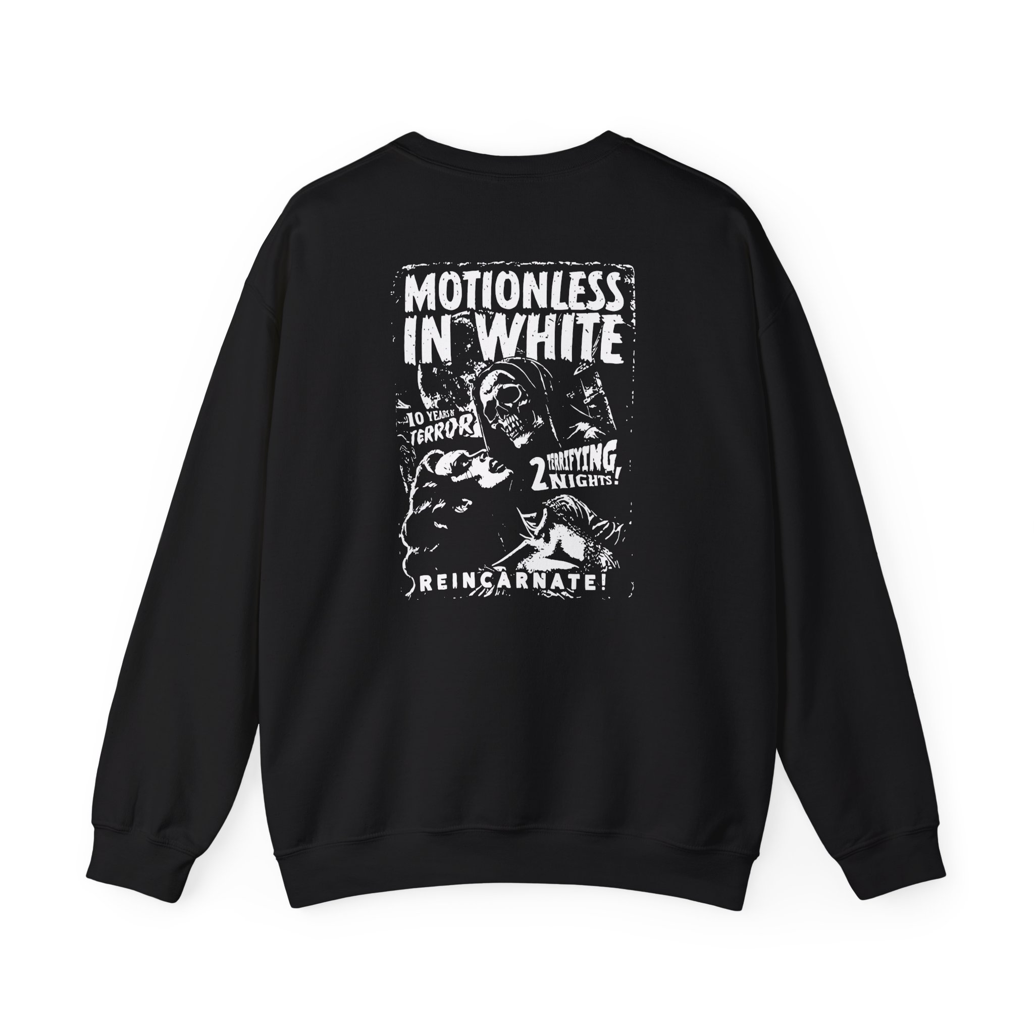 Motionless in White 10 Years of Terror Unisex Heavy Blendâ„¢ Crewneck Sweatshirt