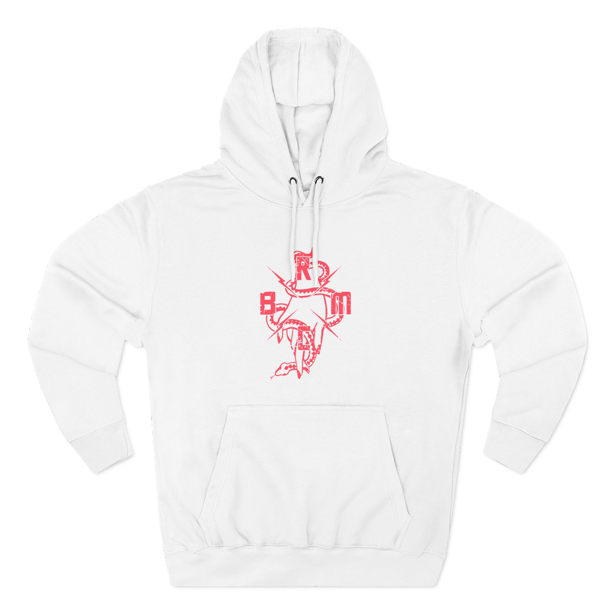 B.R.M.C. SNAKE HAND Three-Panel Fleece Hoodie
