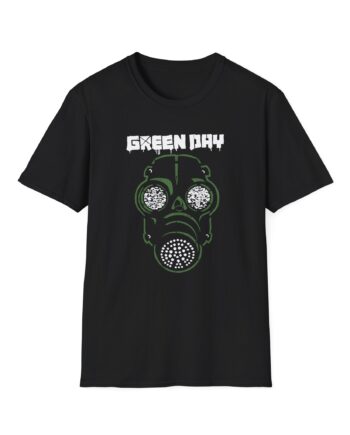 Green Day Gas Mask Long Unisex Softstyle T-Shirt