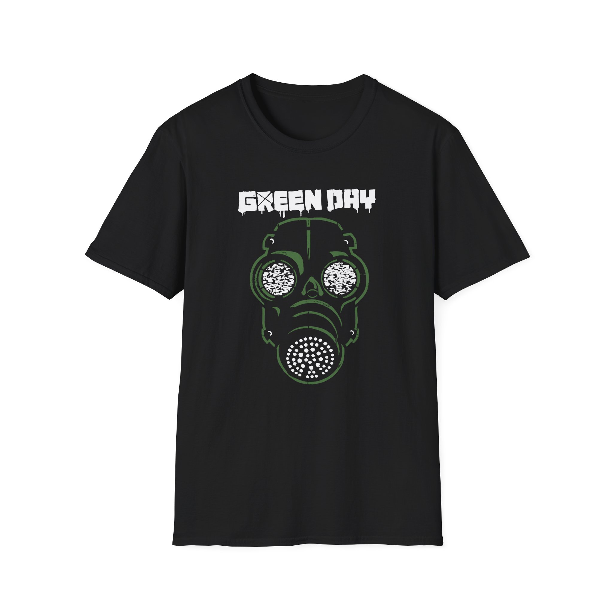 Green Day Gas Mask Long Unisex Softstyle T-Shirt