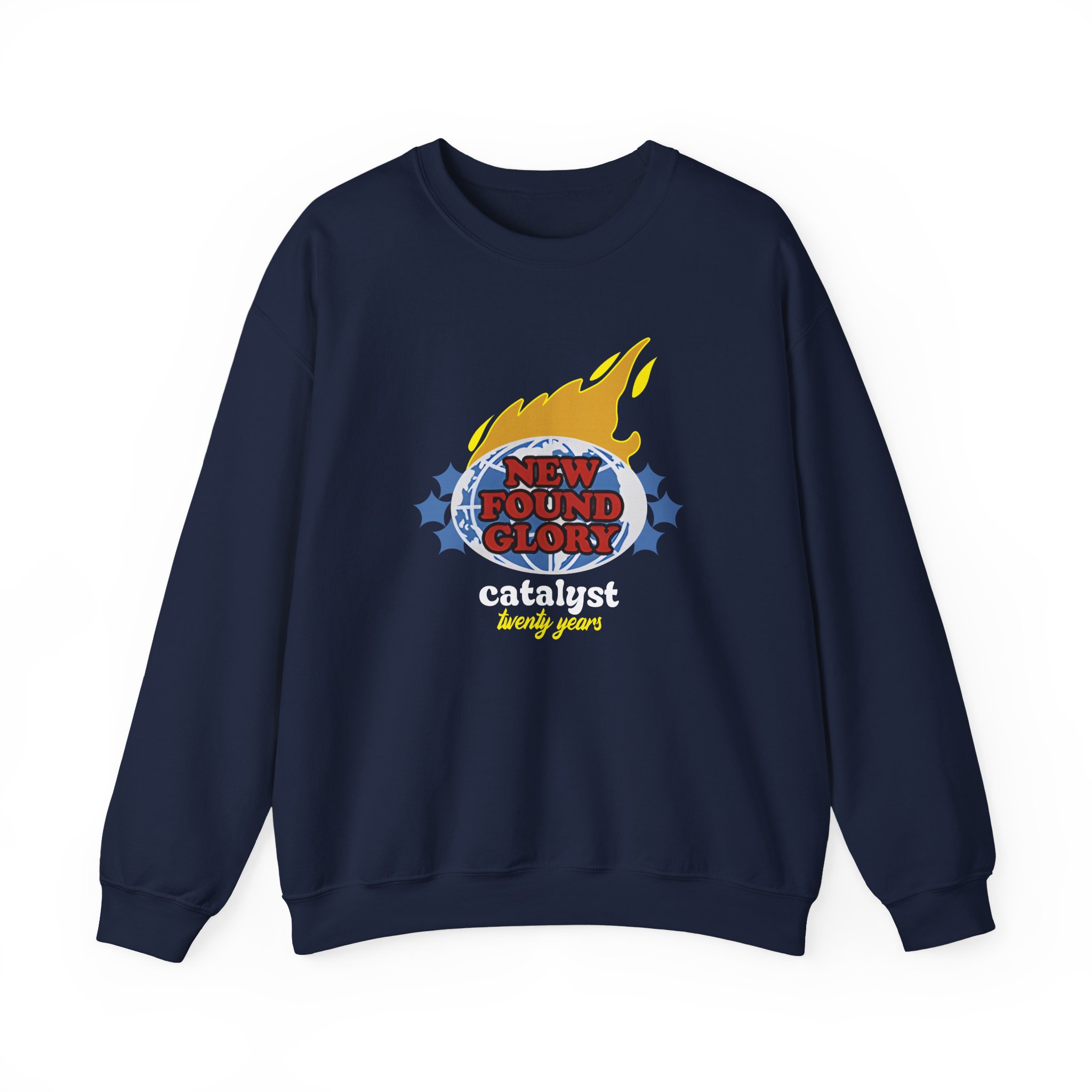 New Found Glory It’s All Downhill From Here Flame Unisex Heavy Blend™ Crewneck Sweatshirt