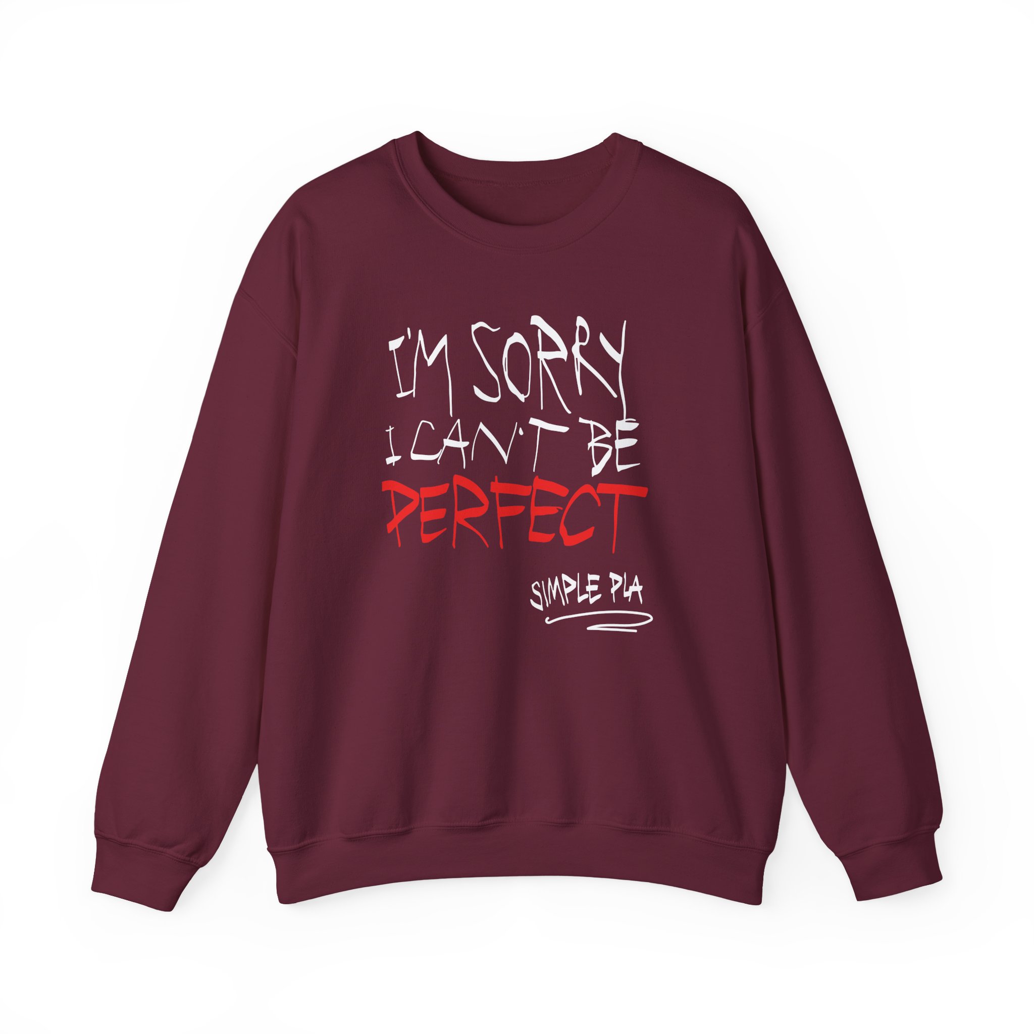 Simple Plan I'm Sorry I Can't Be Perfect Unisex Heavy Blendâ„¢ Crewneck Sweatshirt