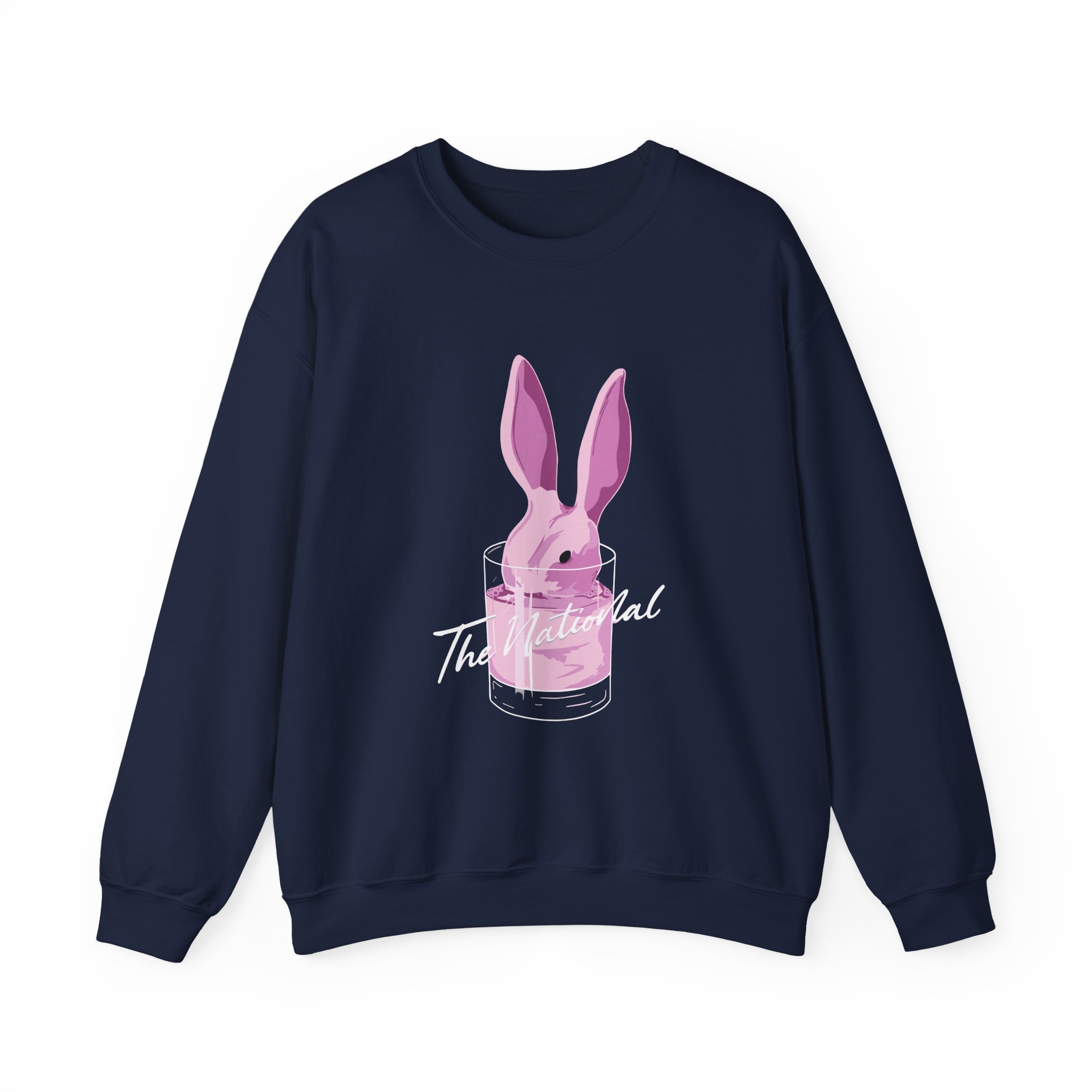 The National Pink Rabbits Unisex Heavy Blend Crewneck Sweatshirt