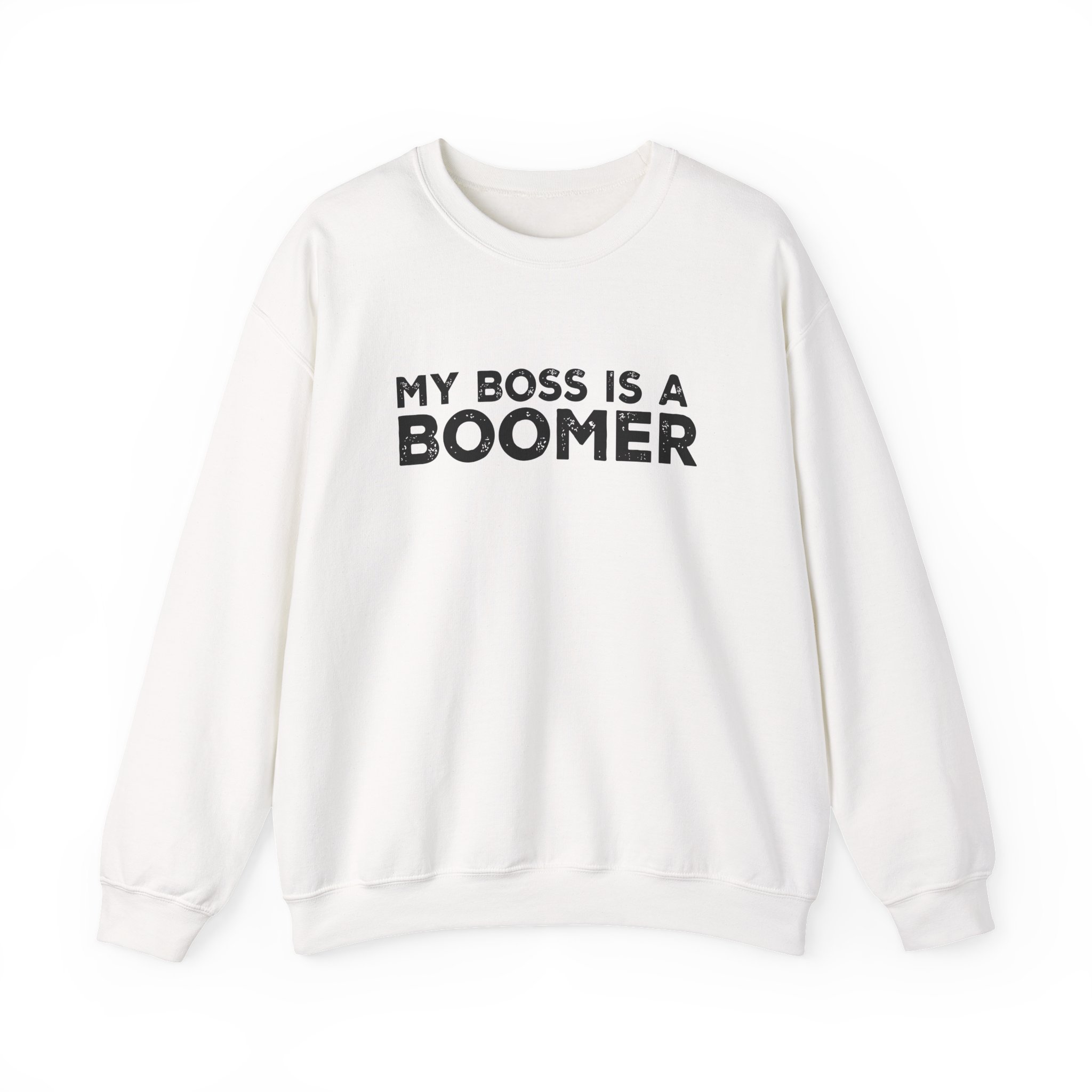 Kat Timpf My Boss is a Boomer Unisex Heavy Blendâ„¢ Crewneck Sweatshirt