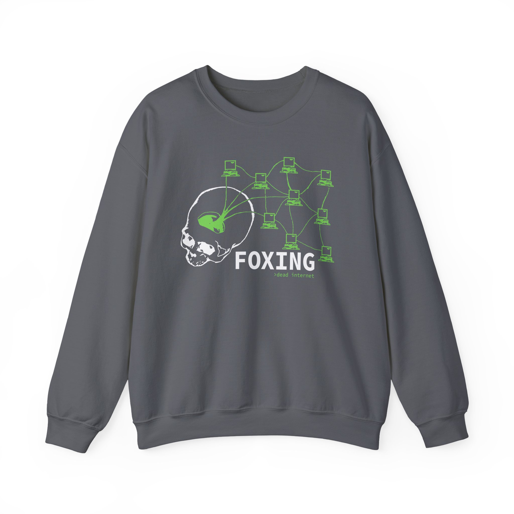 Foxing Dead Internet Unisex Heavy Blendâ„¢ Crewneck Sweatshirt