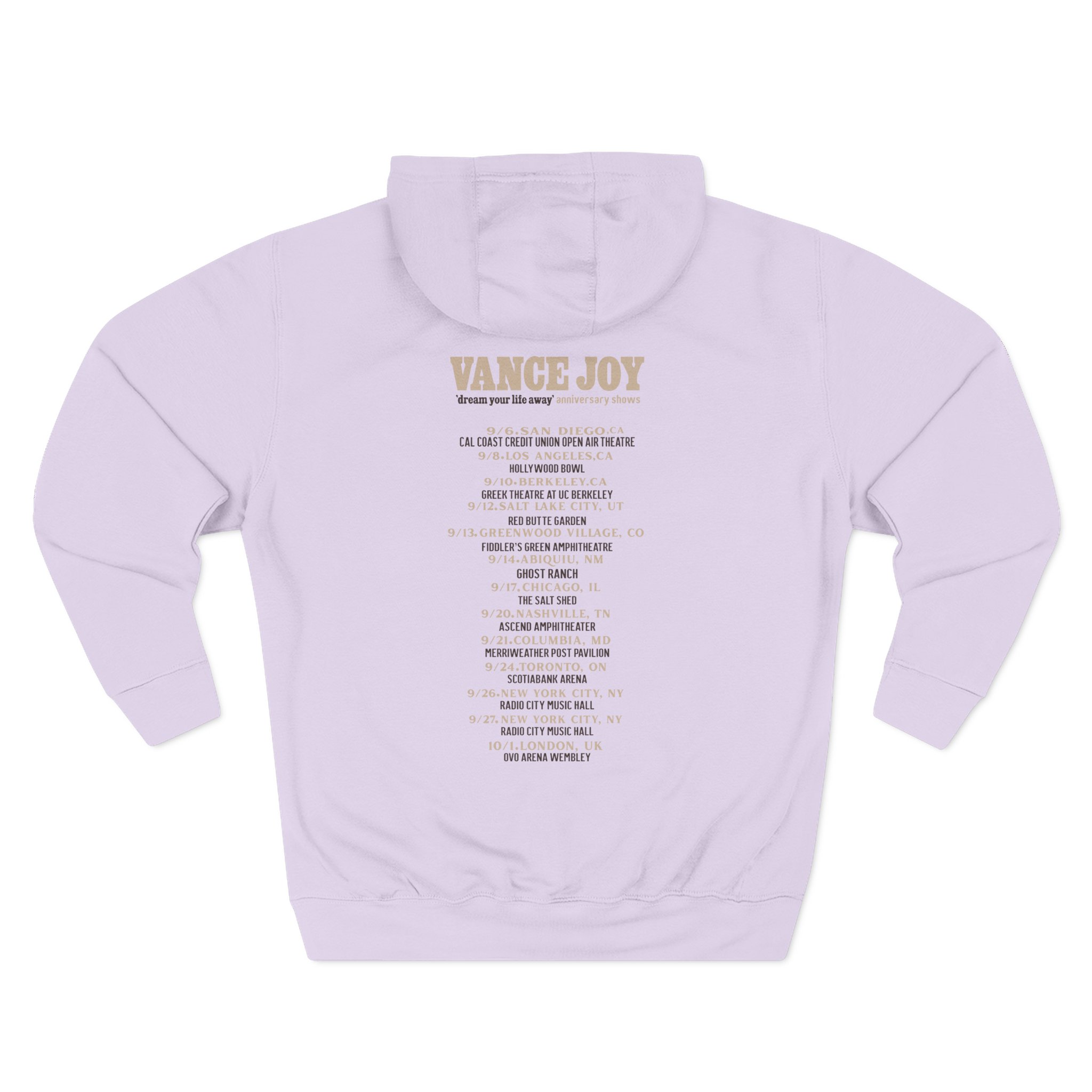 Vance Joy dream your life away Three-Panel Fleece Hoodie