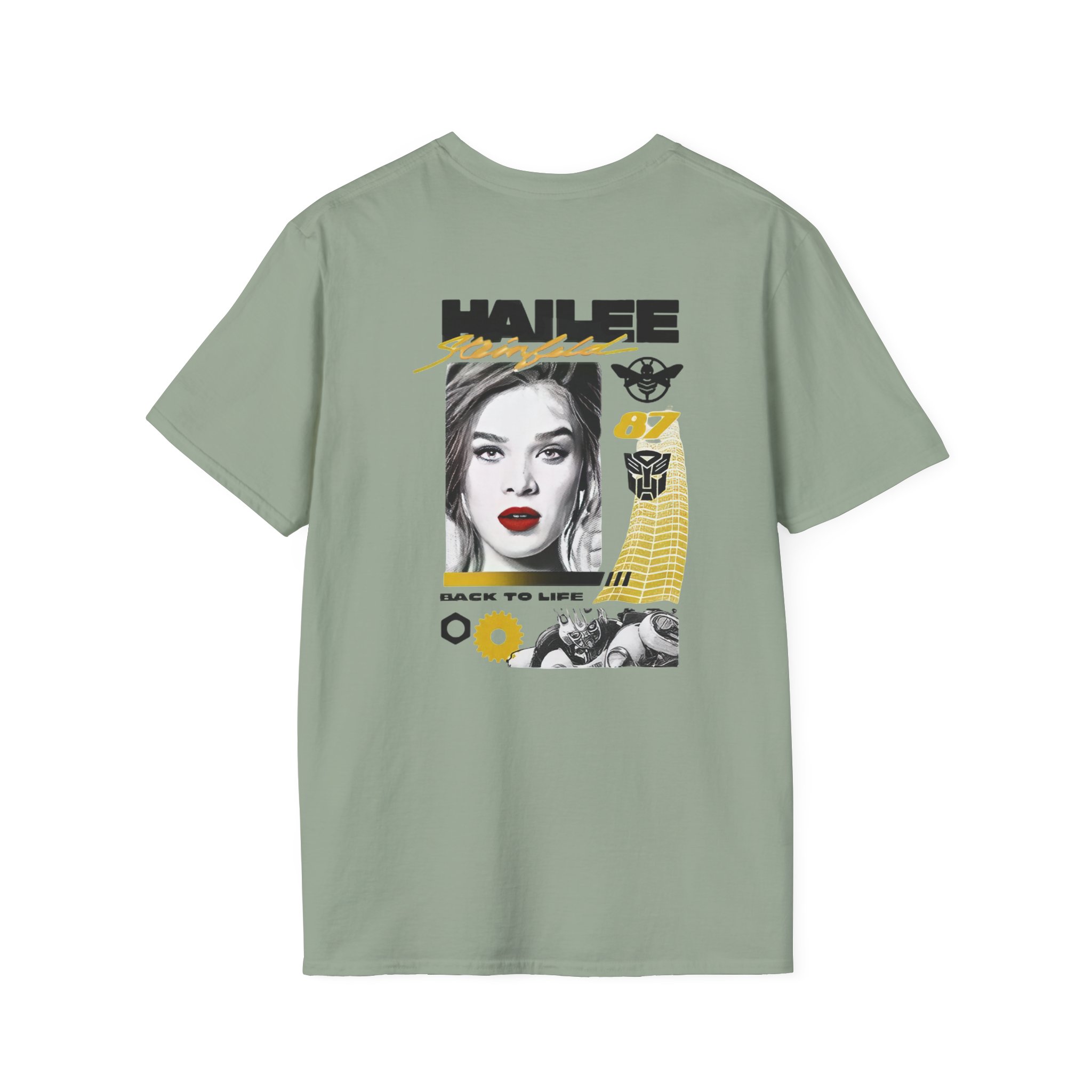 Hailee Steinfeld Bumblebee Moto Unisex Softstyle T-Shirt
