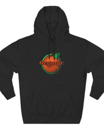 Larry June Organic Logo Three-Panel Fleece Hoodie