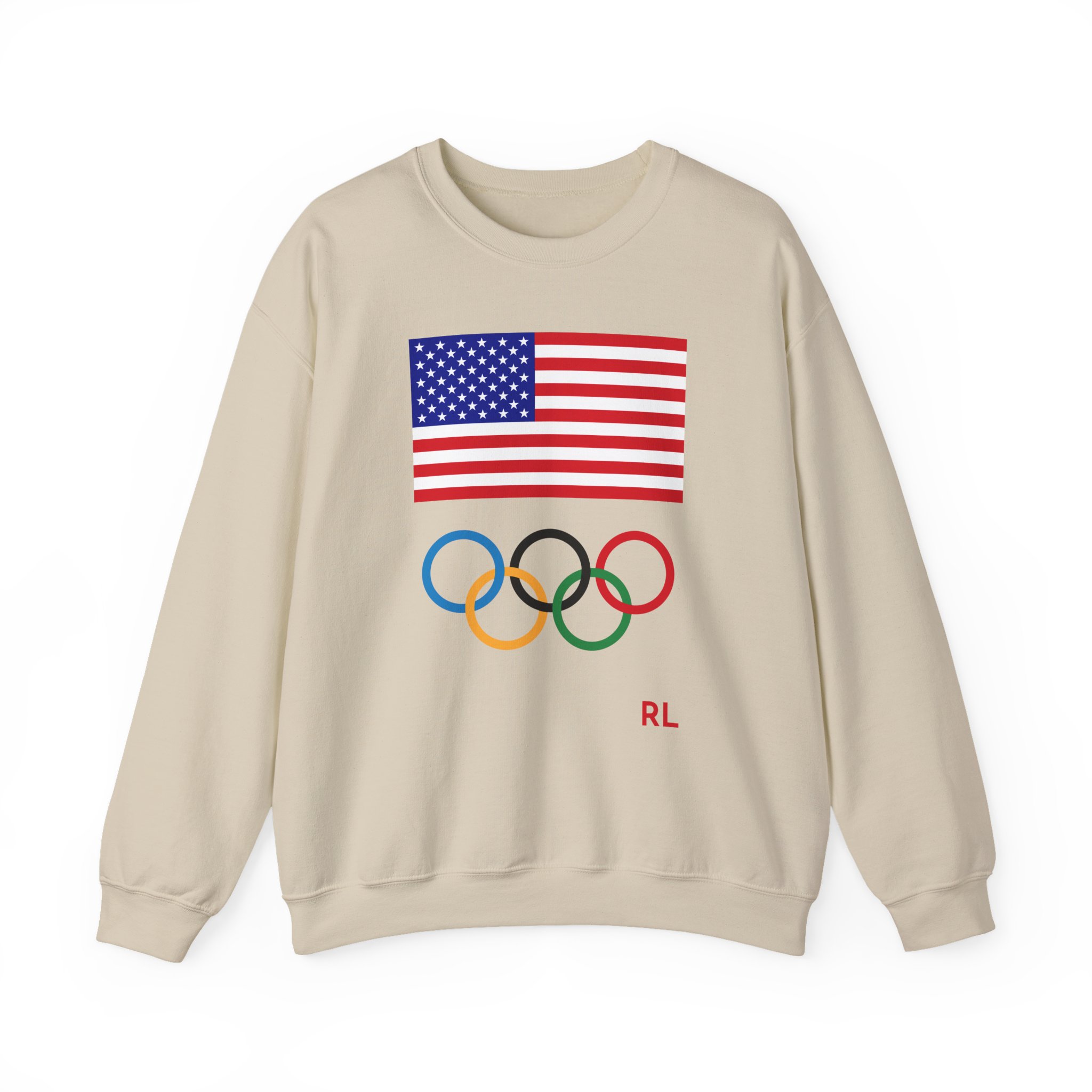 Nina Dobrev Polo Falph Lauren Team Usa Unisex Heavy Blendâ„¢ Crewneck Sweatshirt