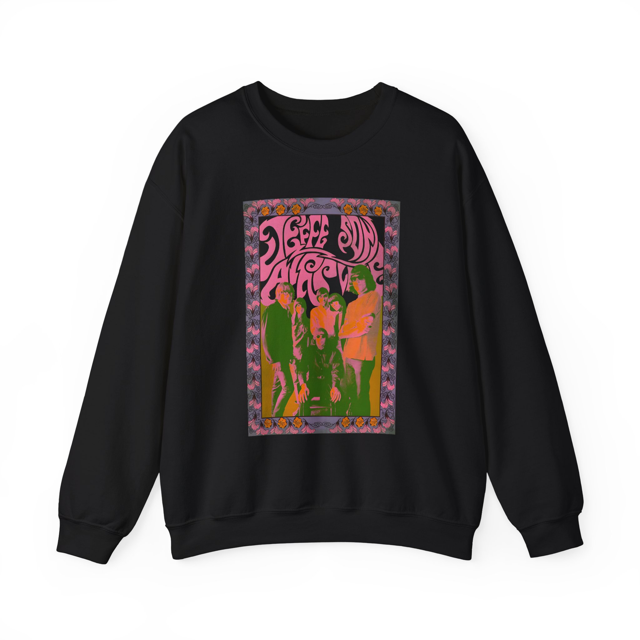 Jefferson Airplane Psychedelic Band Photo Unisex Heavy Blendâ„¢ Crewneck Sweatshirt
