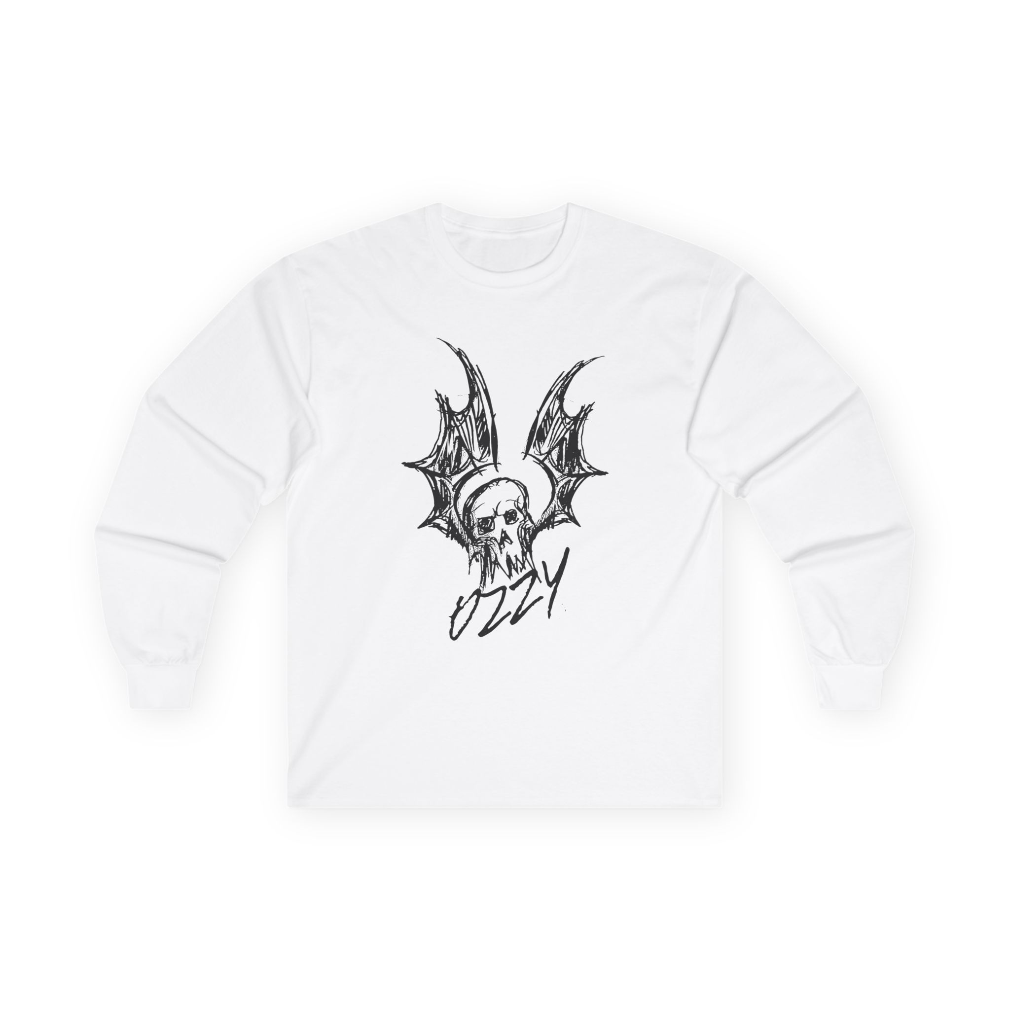 Ozzy Osbourne Bat Sketch Unisex Ultra Cotton Long Sleeve Tee