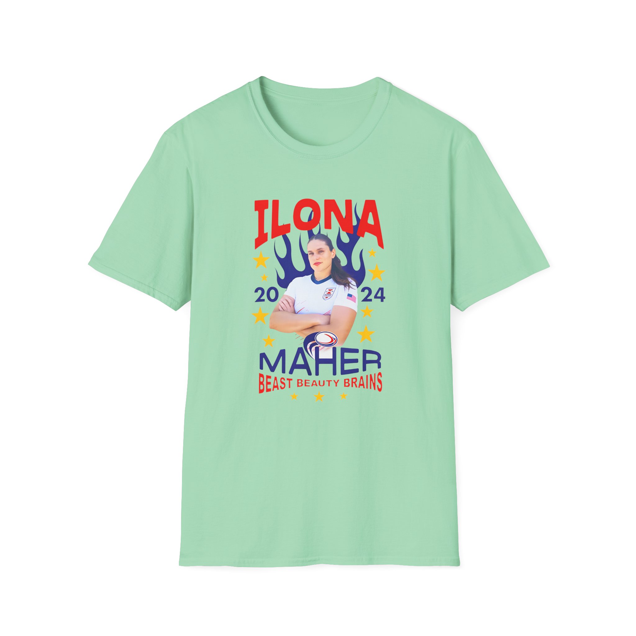 Ilona Maher Spangled Banner Unisex Softstyle T-Shirt