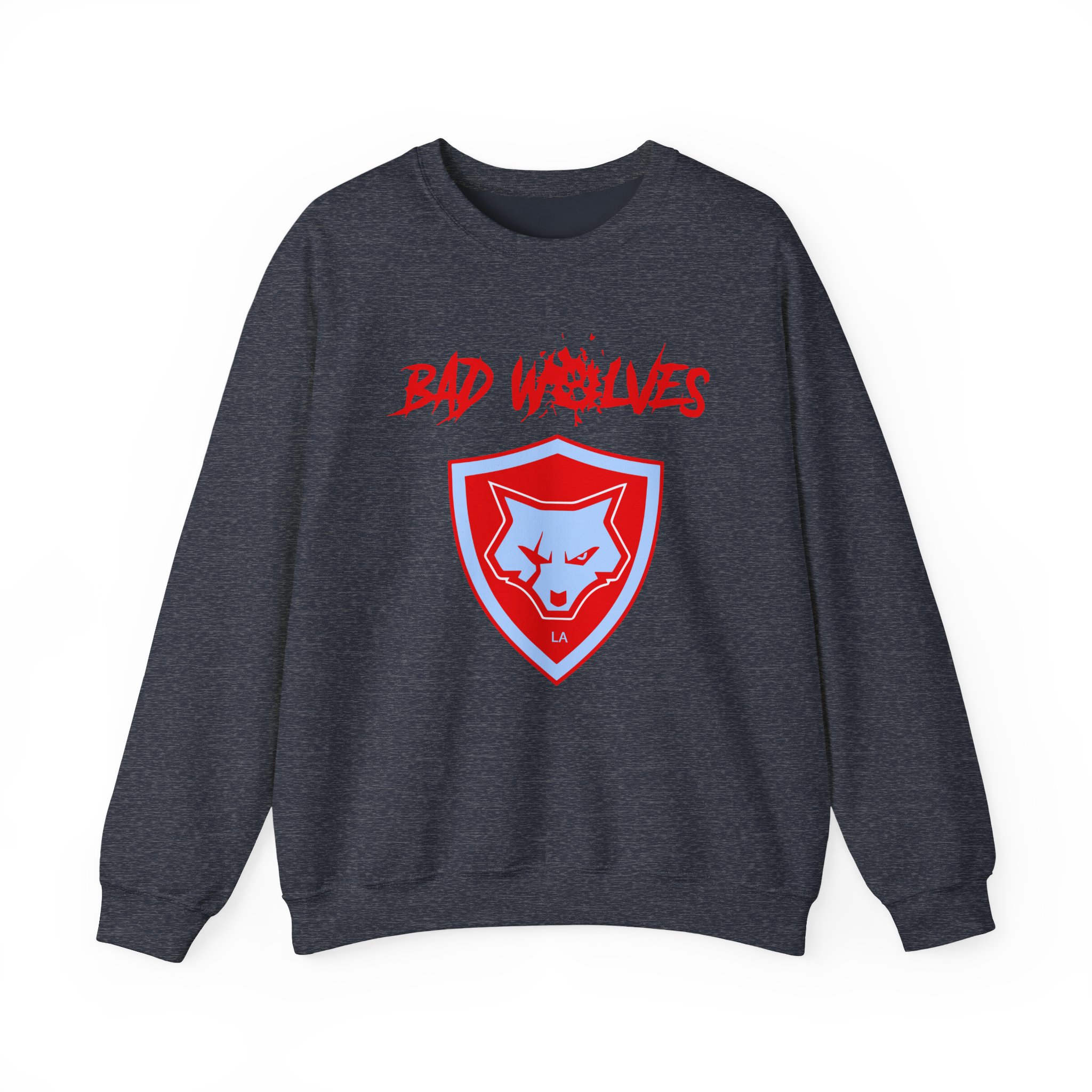Bad Wolves Shield Blue Unisex Heavy Blendâ„¢ Crewneck Sweatshirt