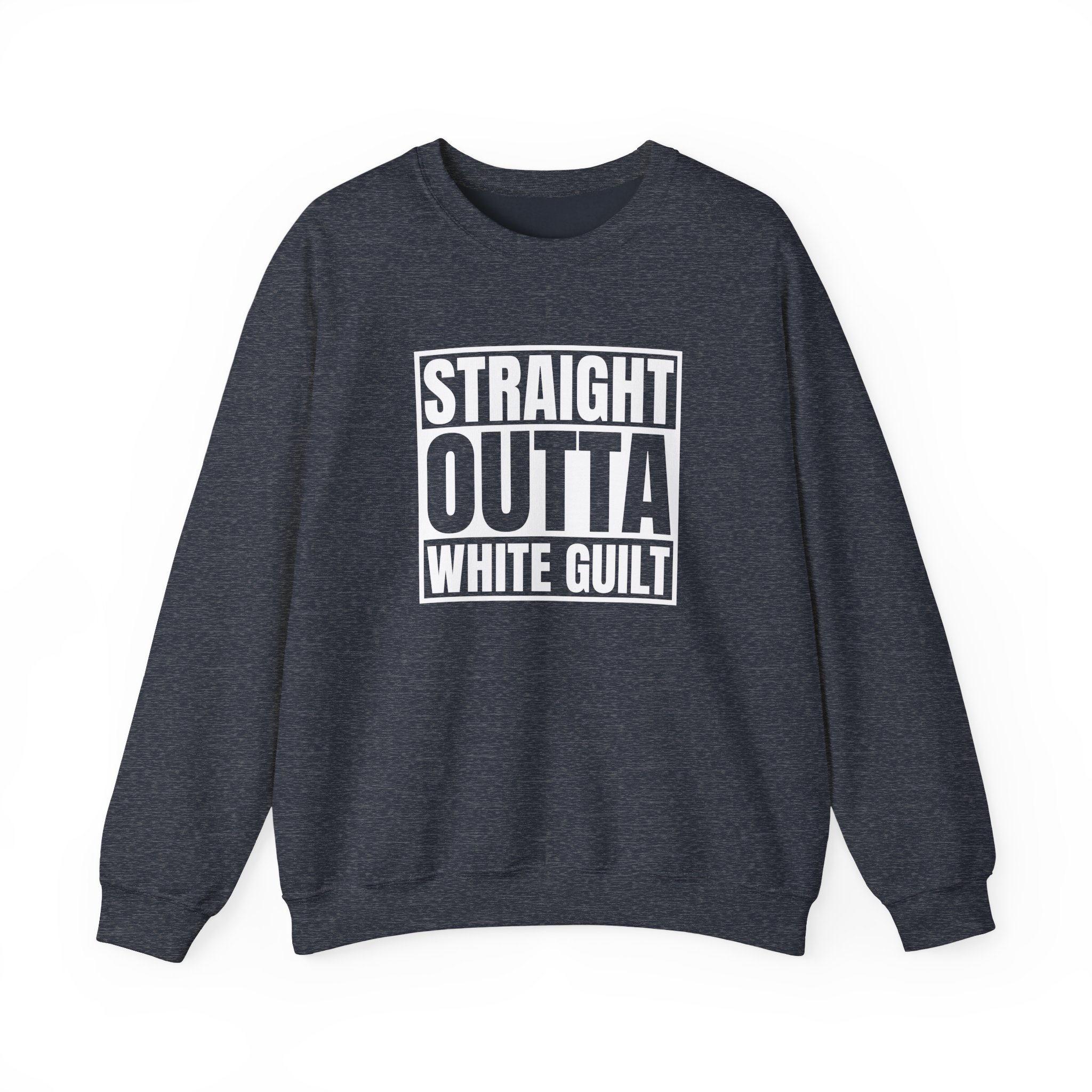 Upchurch Straight Outta White Guilt Unisex Heavy Blendâ„¢ Crewneck Sweatshirt