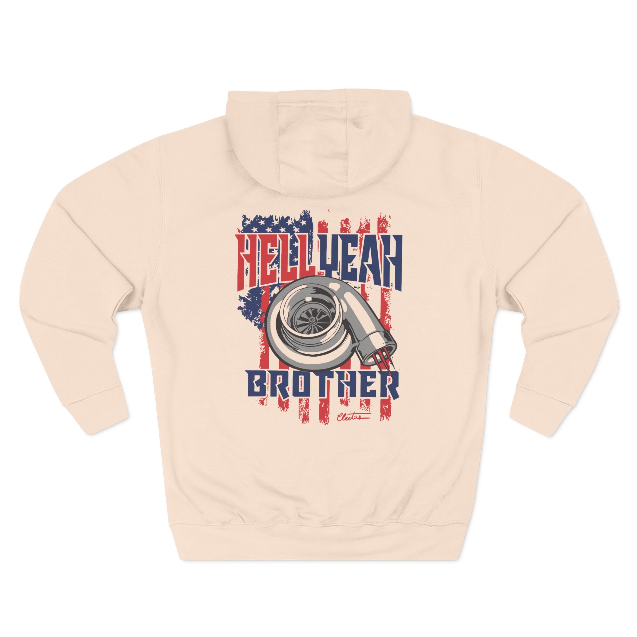 Cleetus Mcfarland Hell Yeah Brother Three-Panel Fleece Hoodie