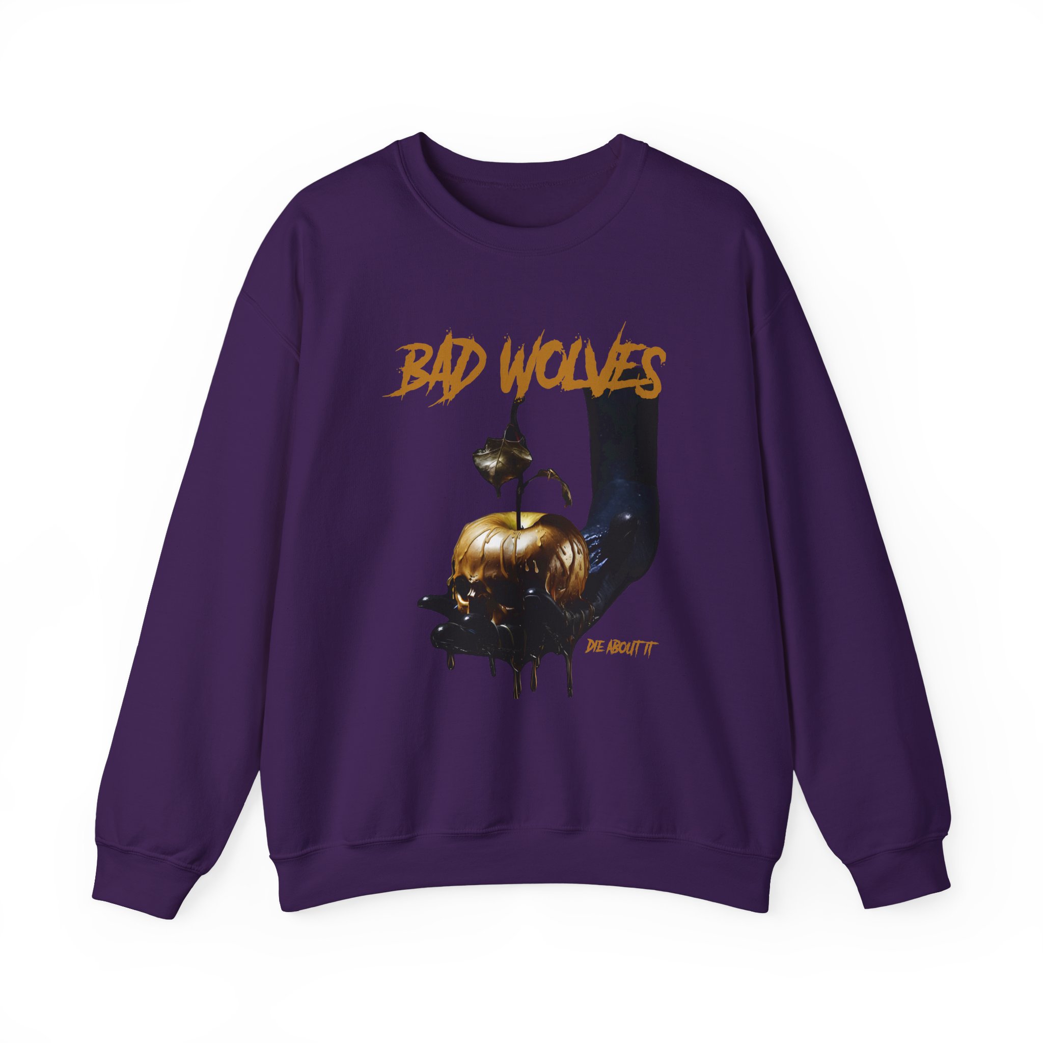Bad Wolves Die About It Tracklist Unisex Heavy Blendâ„¢ Crewneck Sweatshirt