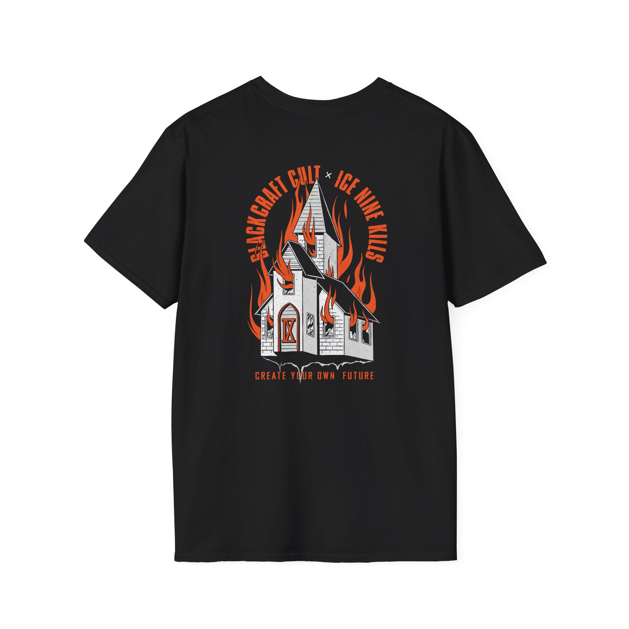 Ice Nine Kills Ink Burning Church Unisex Softstyle T-Shirt