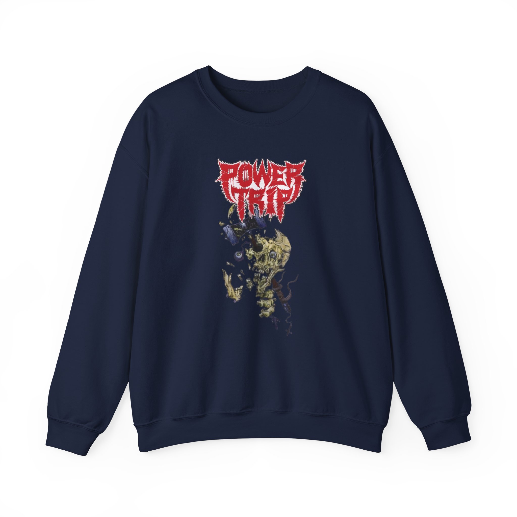 Power Trip Hammer Skull Unisex Heavy Blendâ„¢ Crewneck Sweatshirt