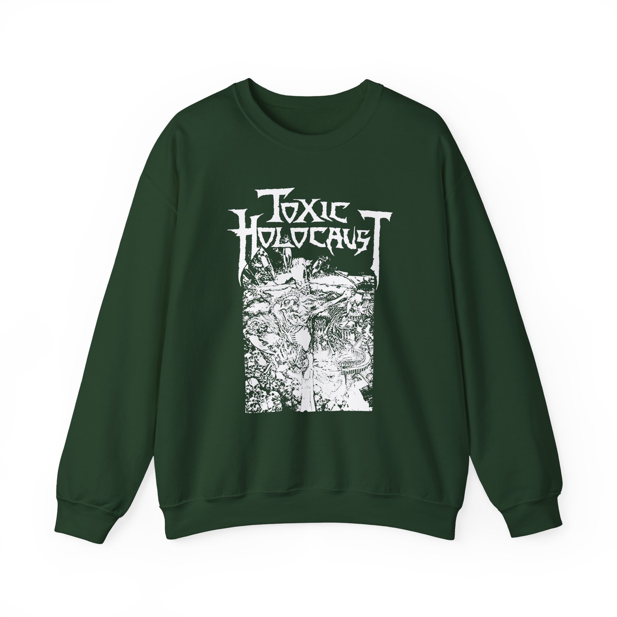 Toxic Holocaust Nuke the Cross Unisex Heavy Blendâ„¢ Crewneck Sweatshirt