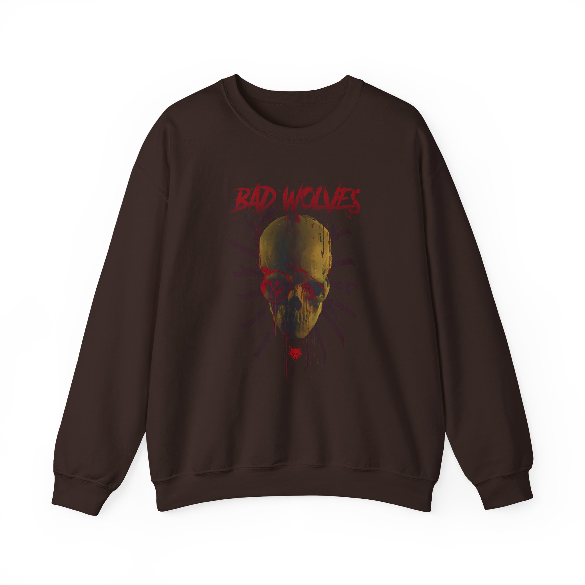 Bad Wolves Bloody Skull Unisex Heavy Blendâ„¢ Crewneck Sweatshirt