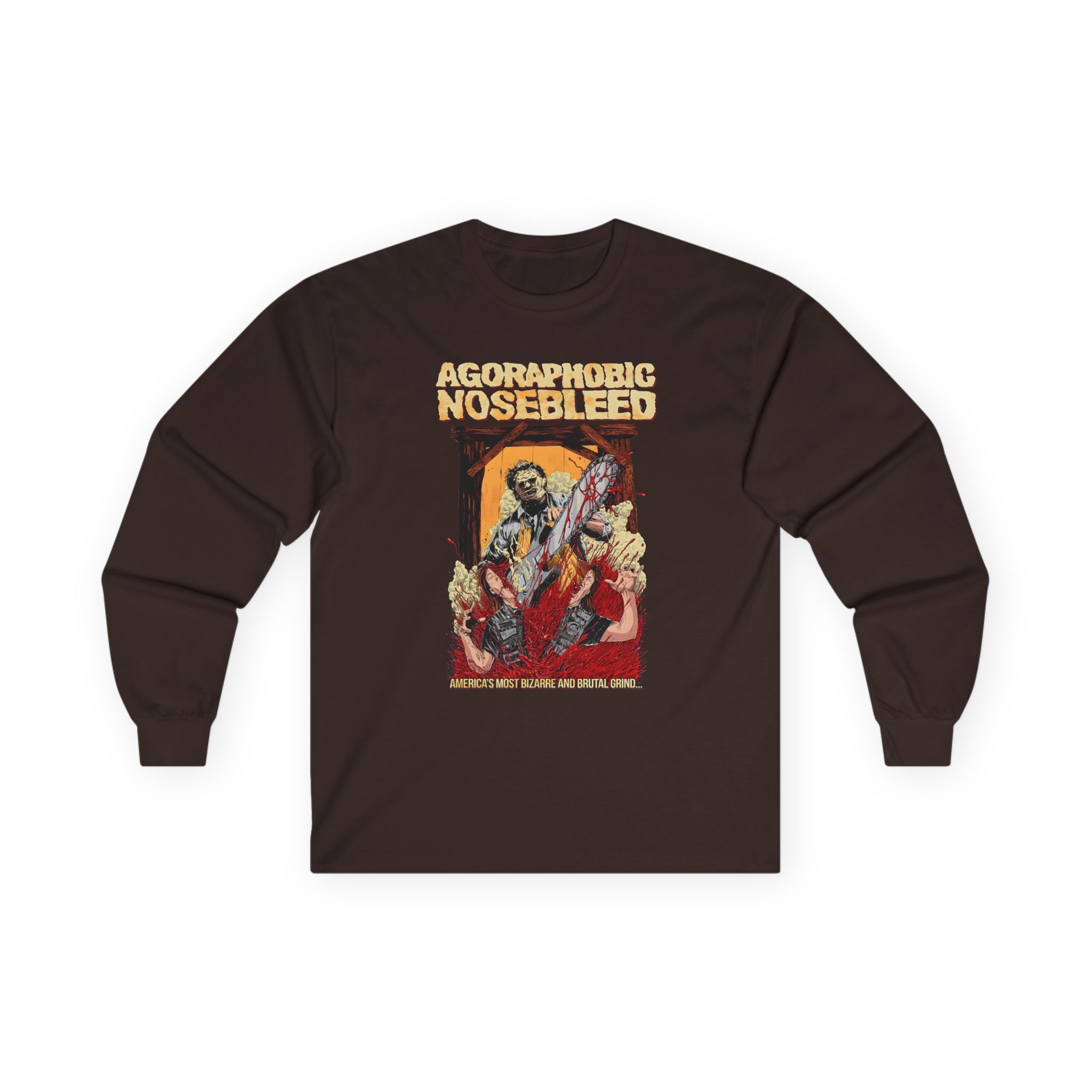 Agoraphobic Nosebleed Leatherface Unisex Ultra Cotton Long Sleeve Tee