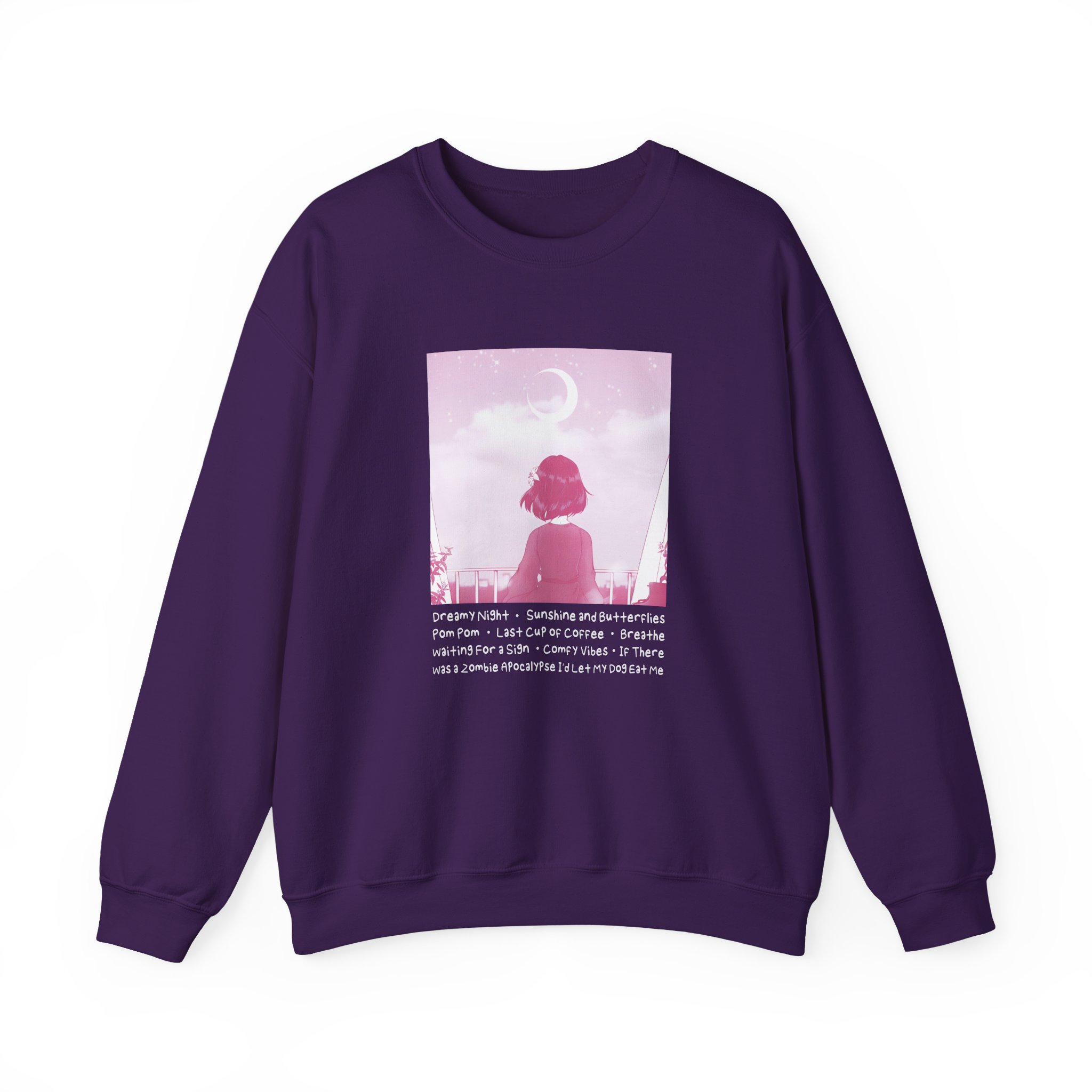 Lilypichu Dreamy Night Unisex Heavy Blendâ„¢ Crewneck Sweatshirt