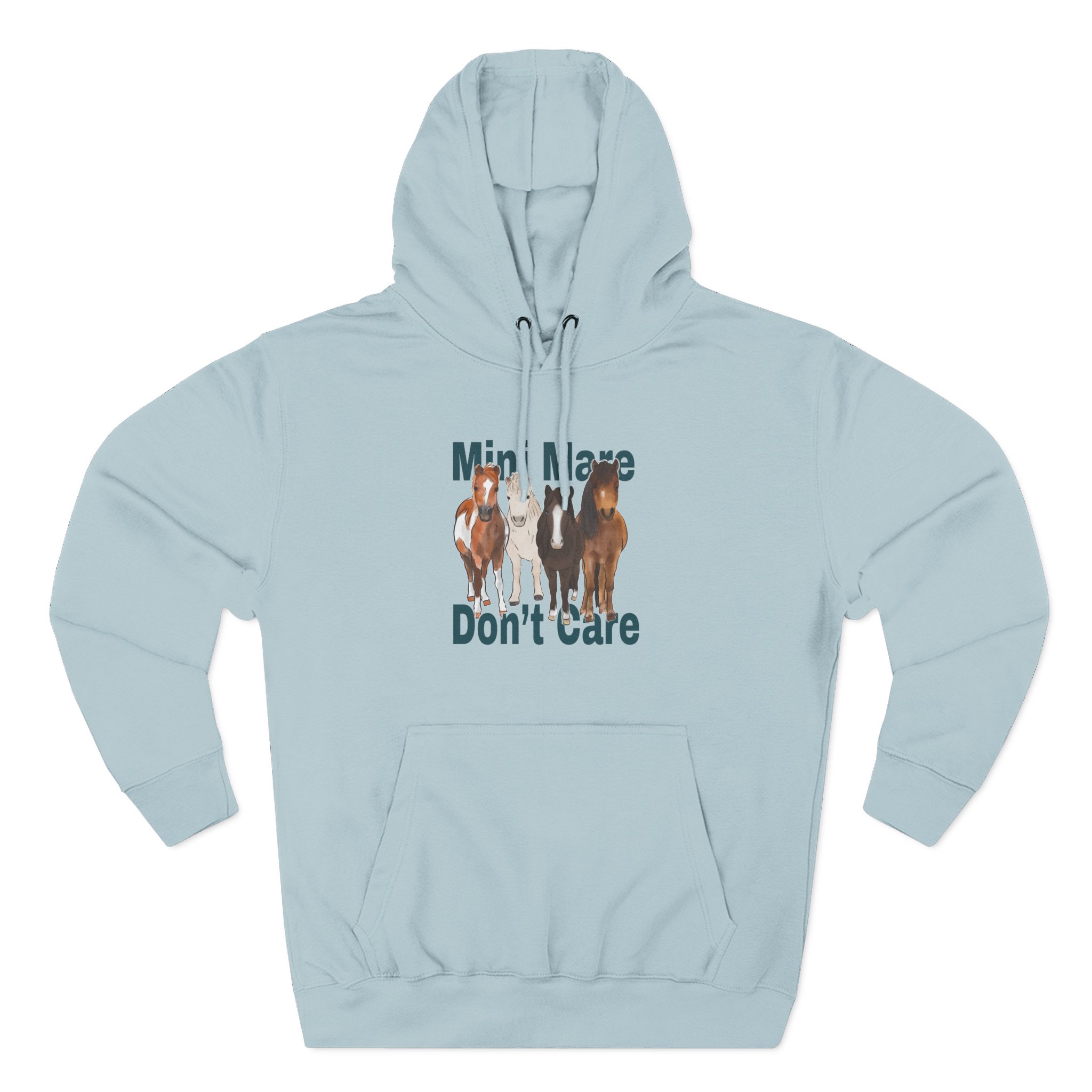 Katie Van Slyke Mini Mare Don't Care Three-Panel Fleece Hoodie