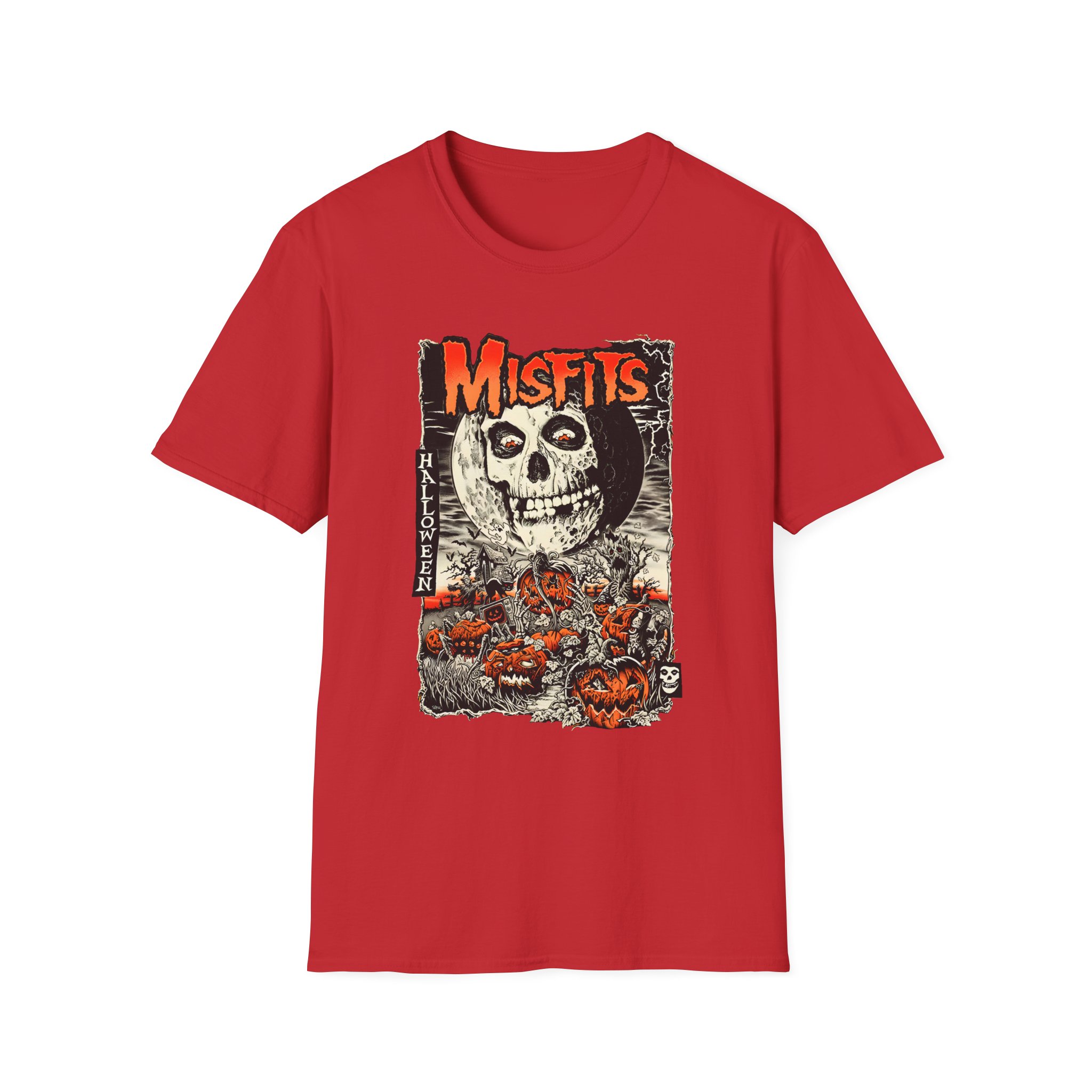 Misfits Fiendish Halloween by Mike Sutfin Unisex Softstyle T-Shirt