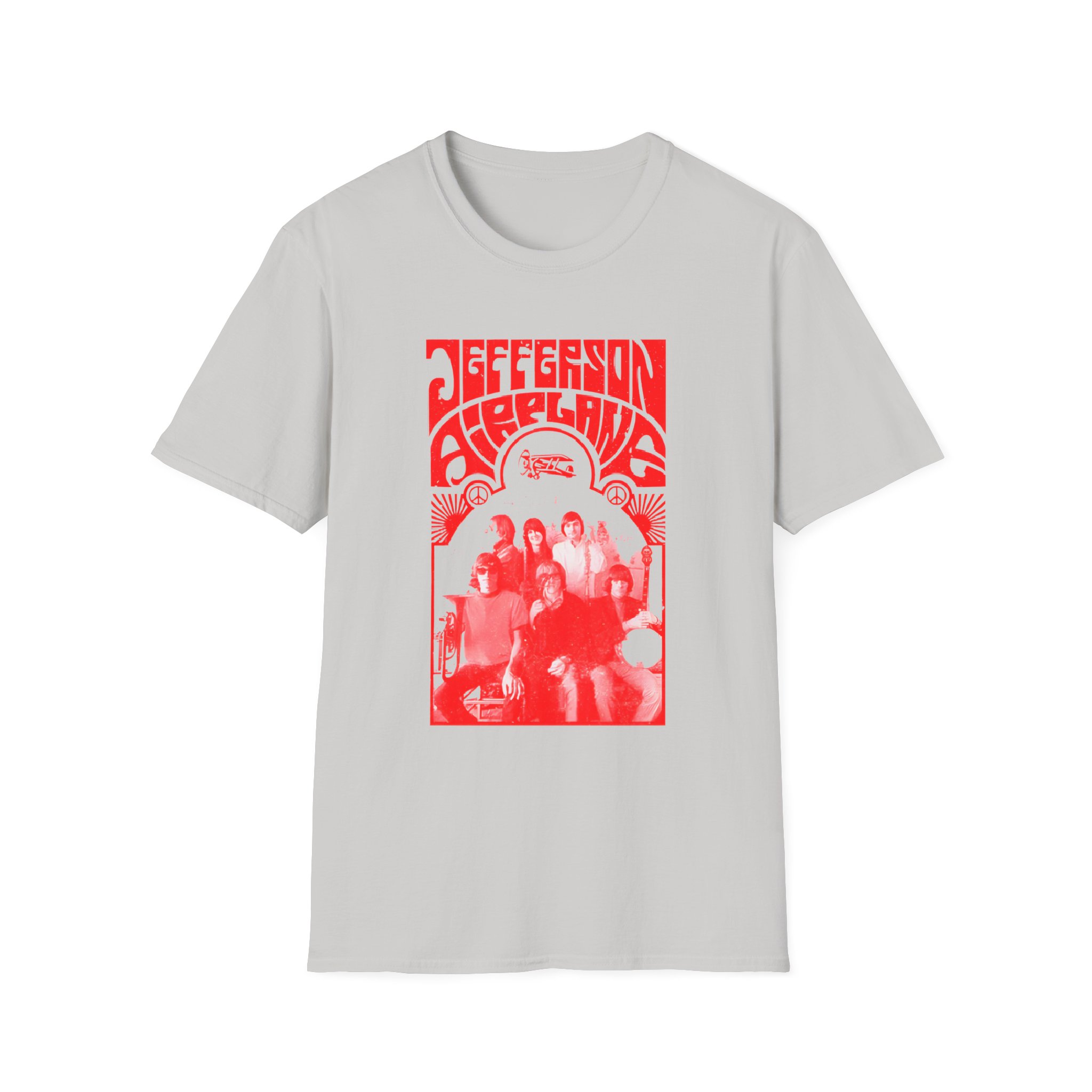 Jefferson Airplane Band Photo Unisex Softstyle T-Shirt