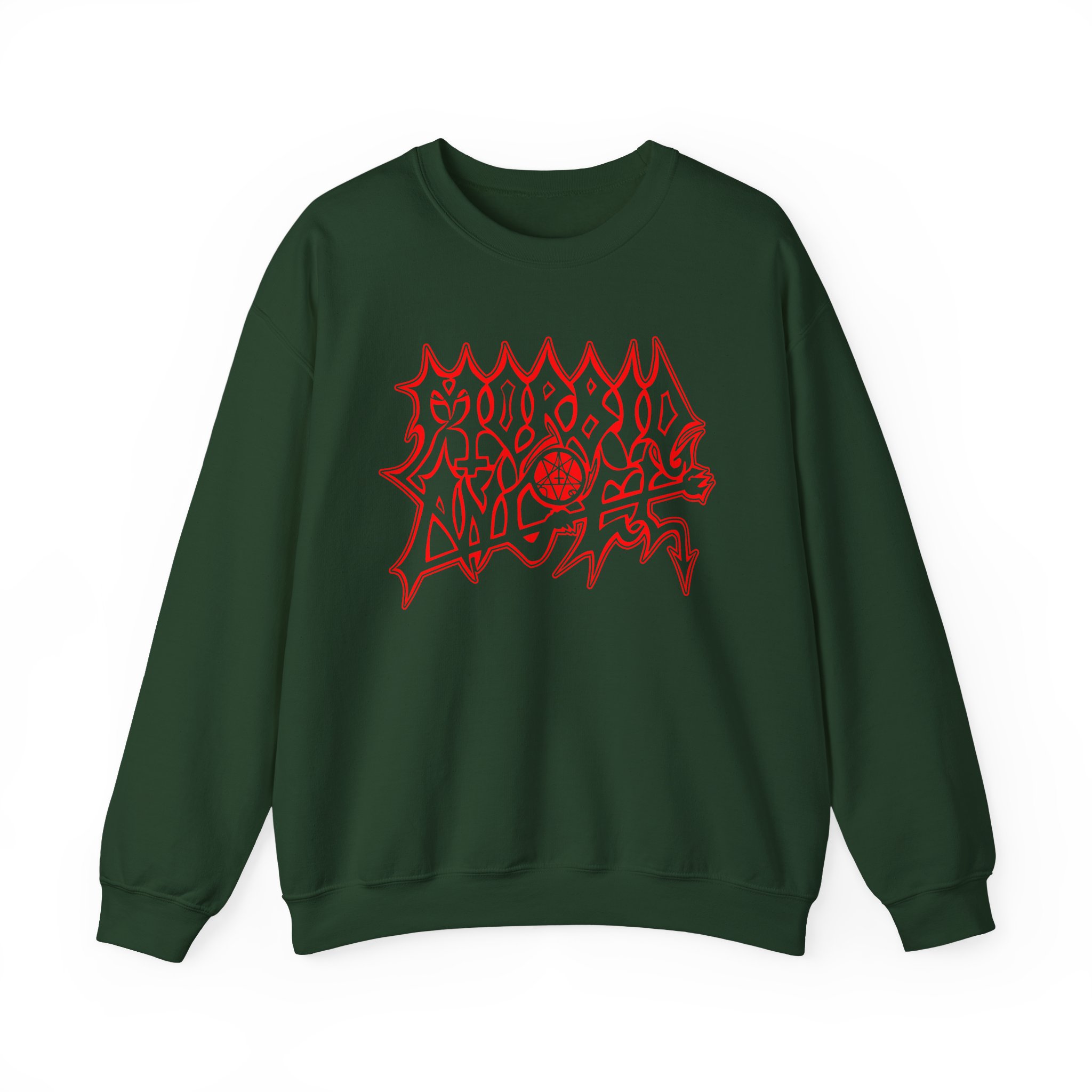 Morbid Angel Red Logo Unisex Heavy Blendâ„¢ Crewneck Sweatshirt