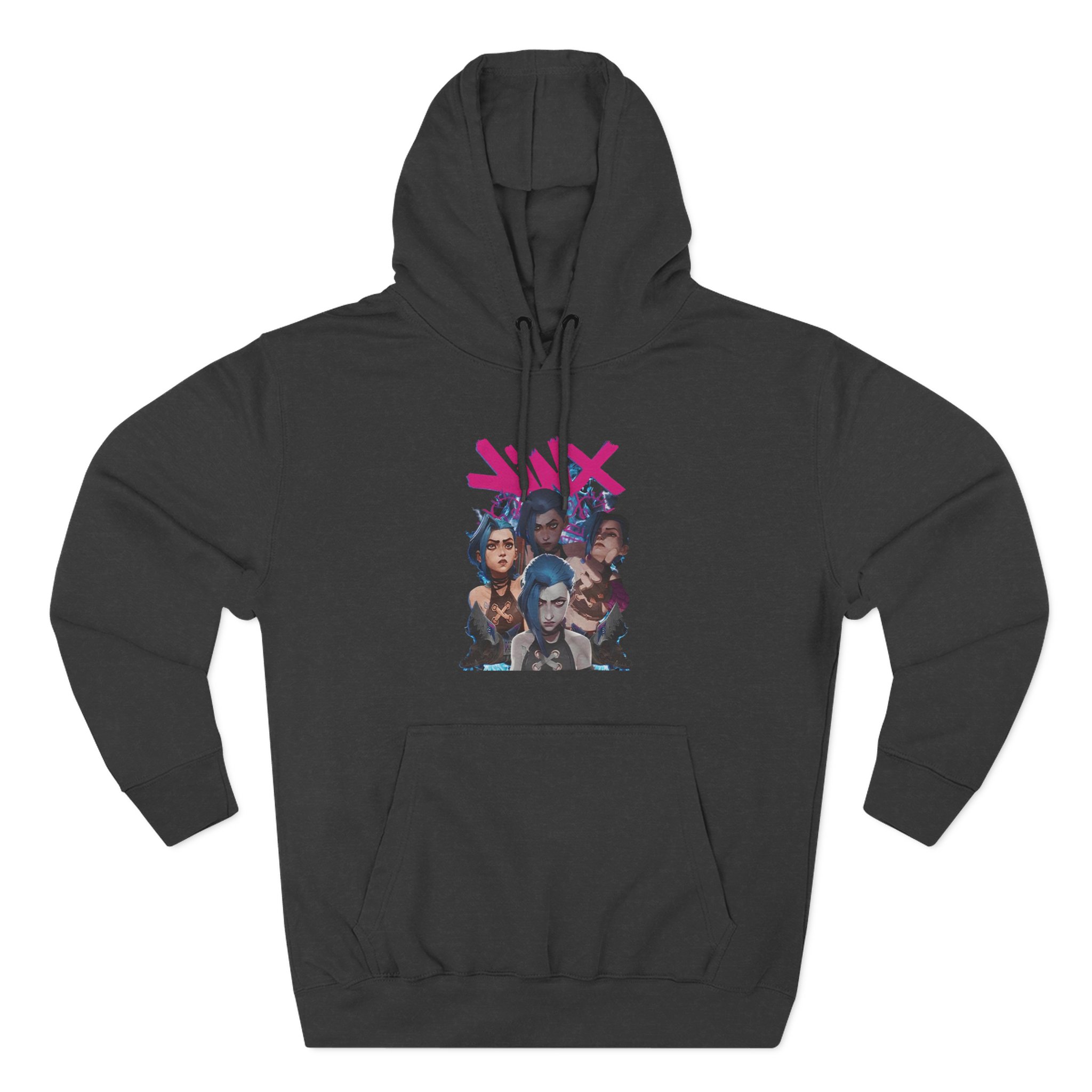 Jinx Three-Panel Fleece Hoodie
